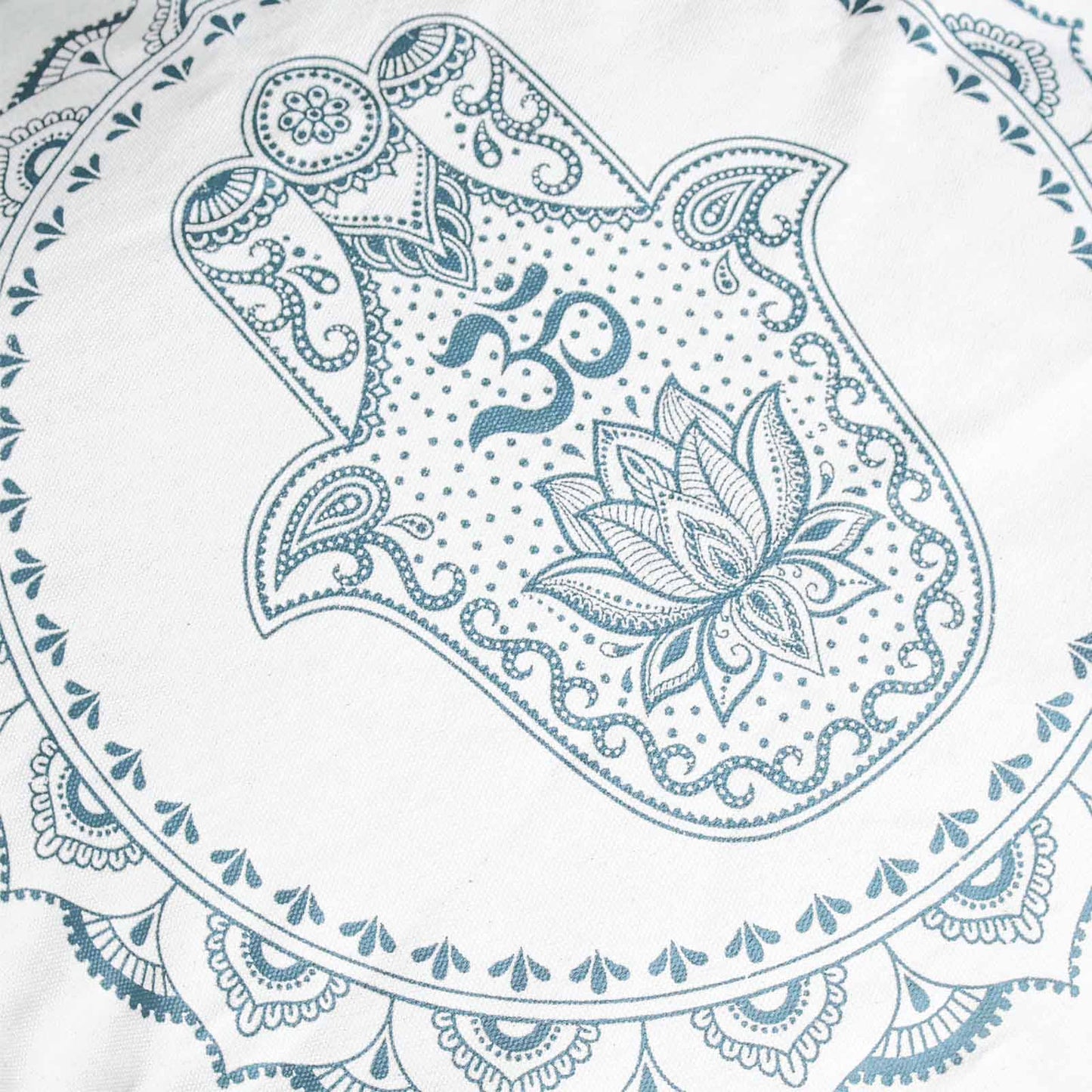 Hamsa Mandala Kissen - 60x60cm - Grün