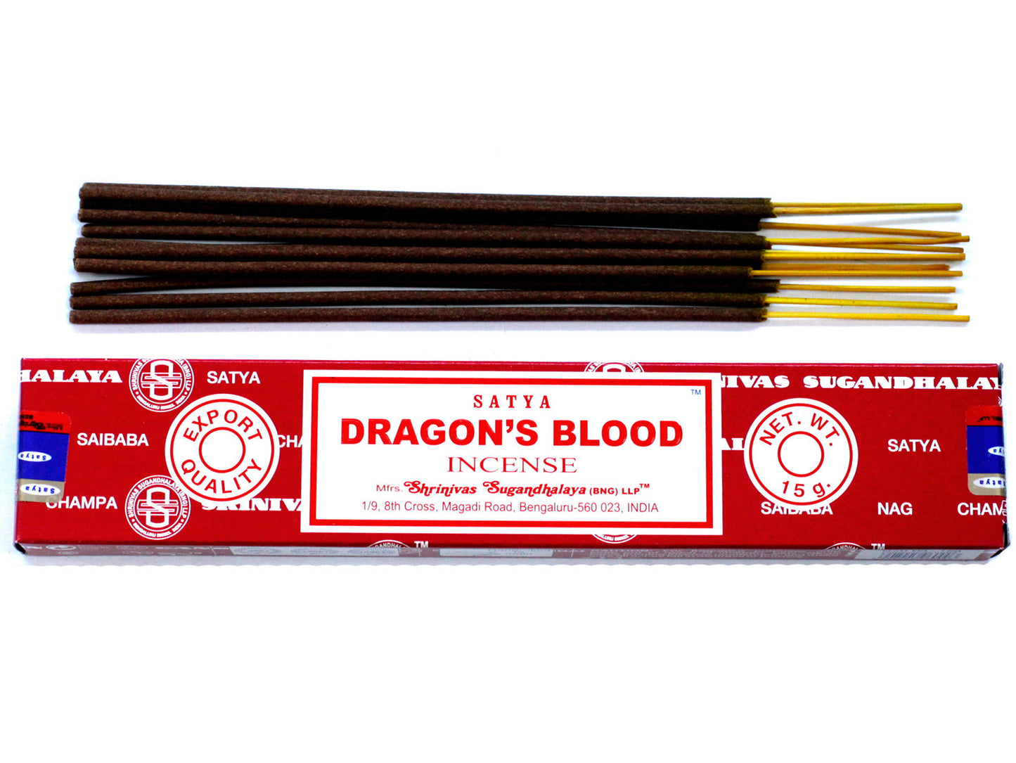 Bâtonnets d'encens Satya 15 g - Sang de dragon