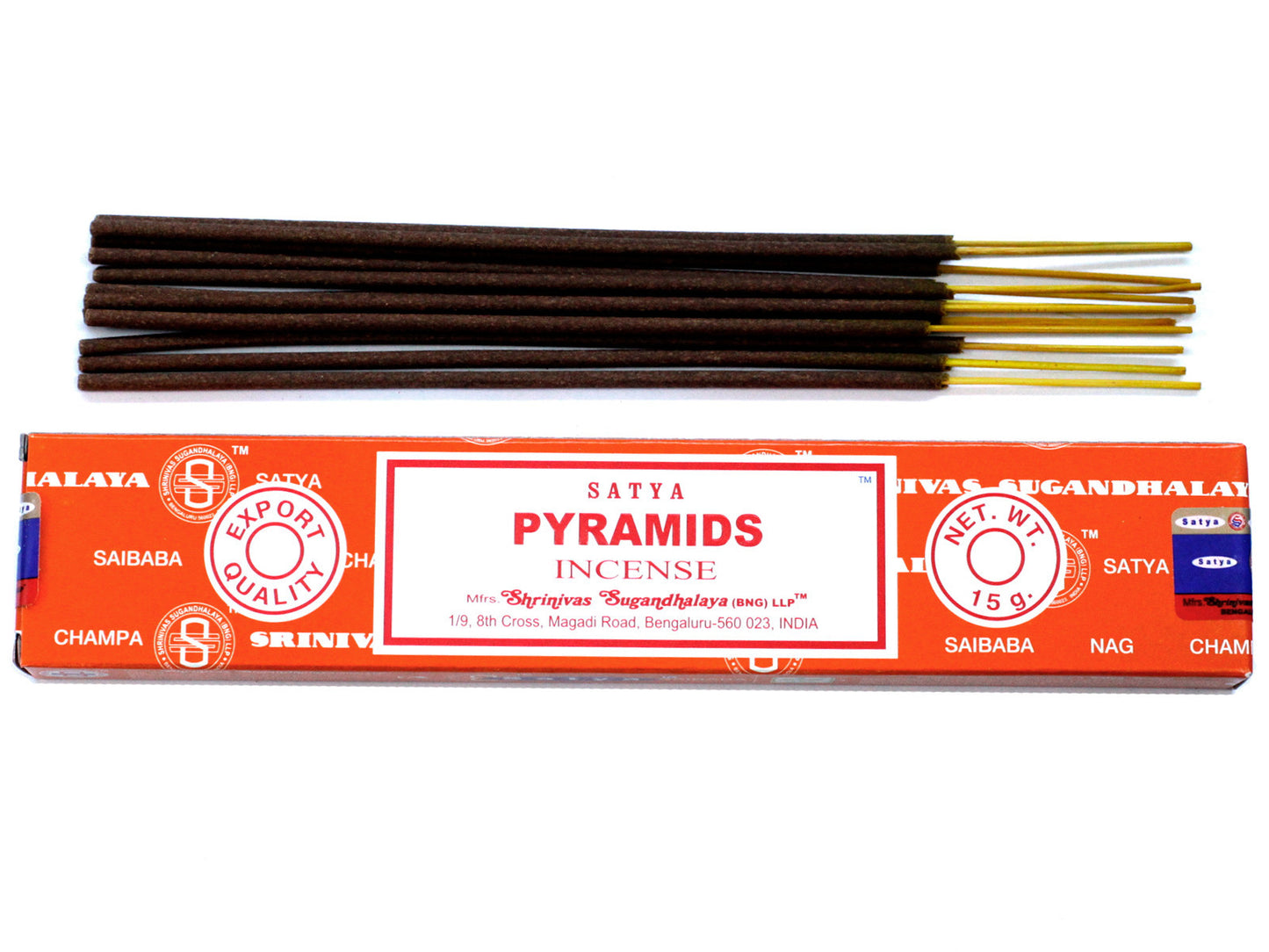 Bâtonnets d'encens Satya 15 g - Pyramide