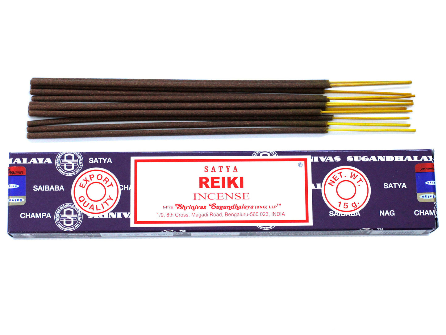 Bâtonnets d'encens Satya 15 g - Reiki