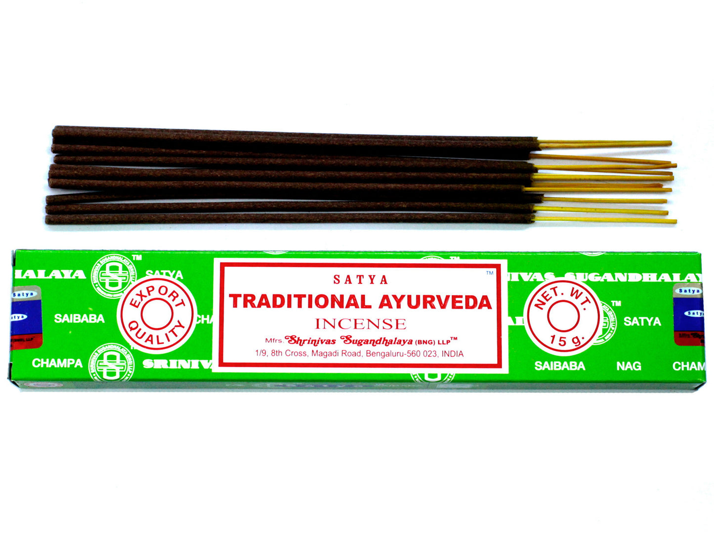Bâtonnets d'encens Satya 15 g - Tradition ayurvédique
