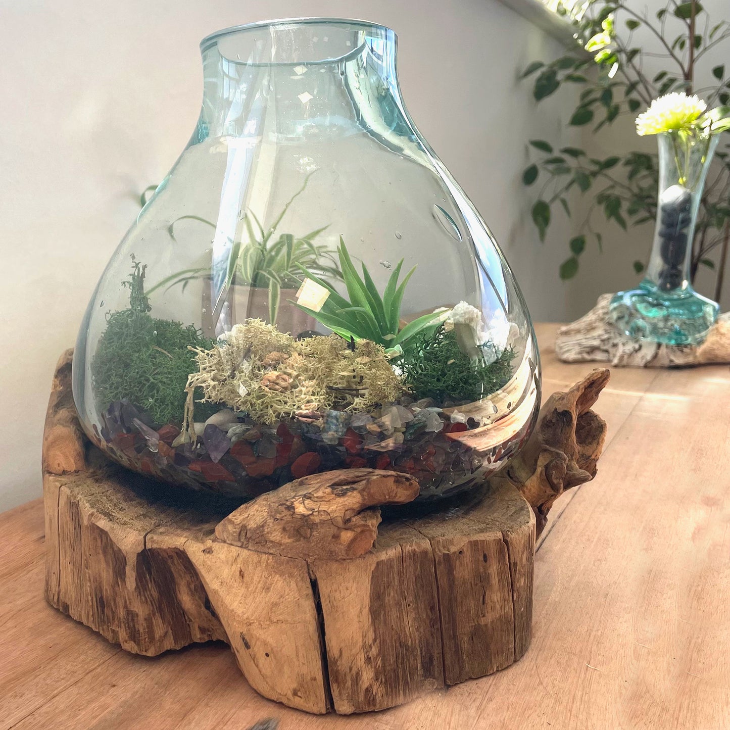Pecera grande de vidrio fundido - 32cm