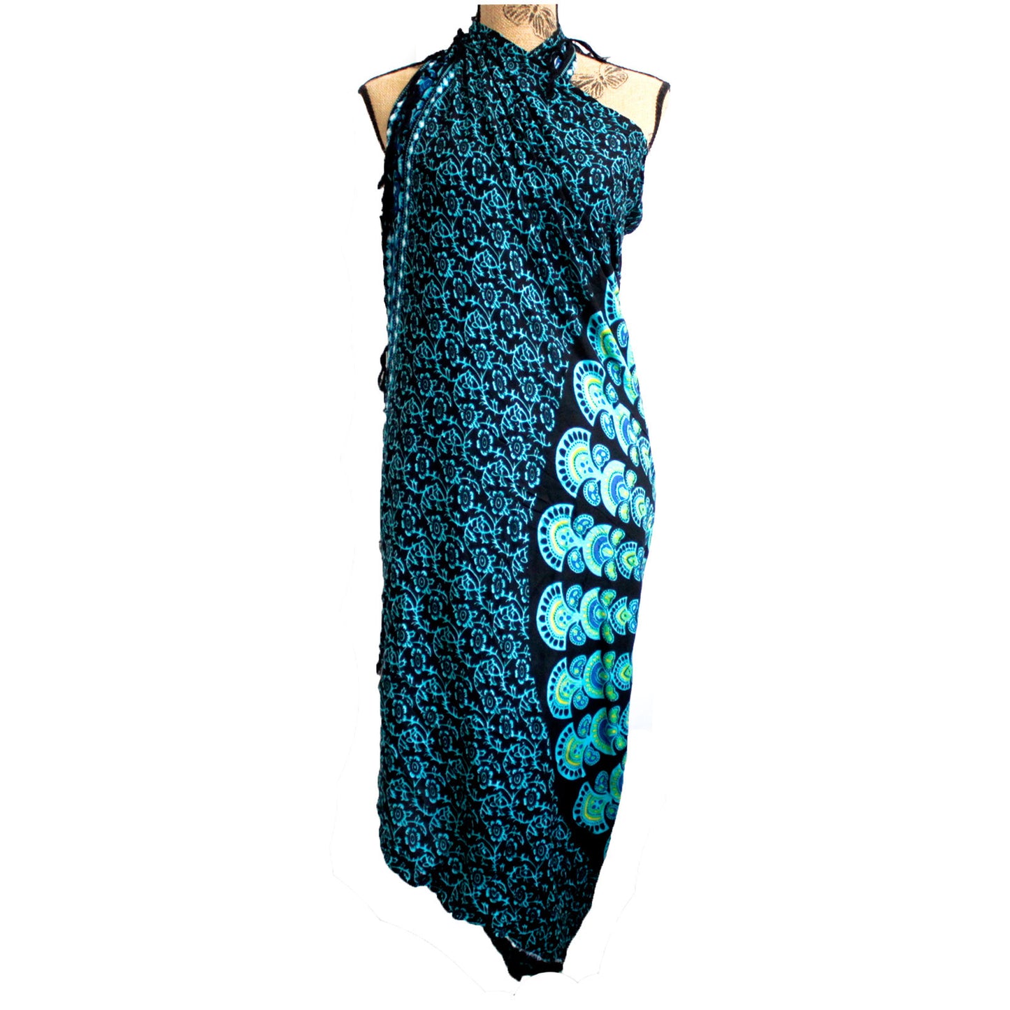 Sarongs classiques Peacock Mandela