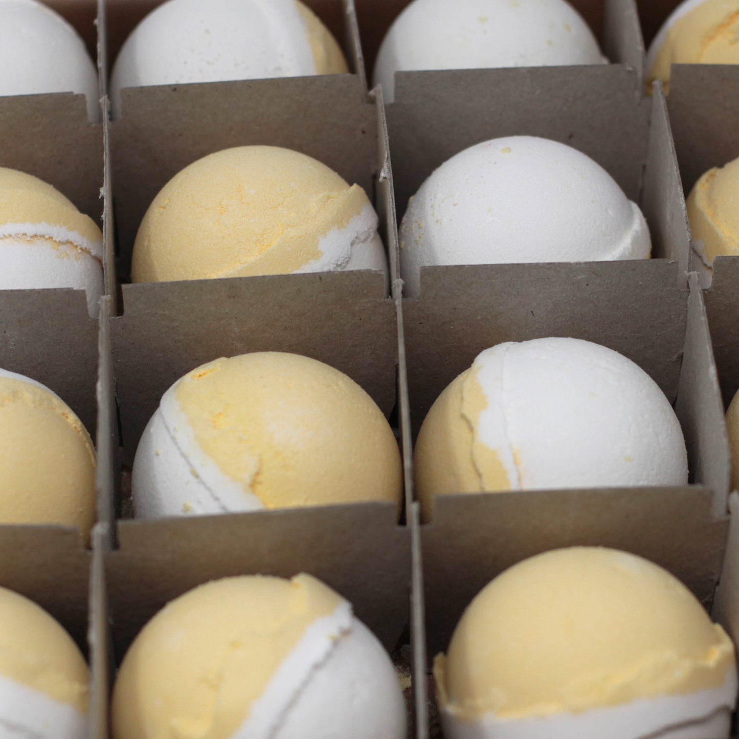 3 bombes de bain au citron meringué - Blanc et jaune
