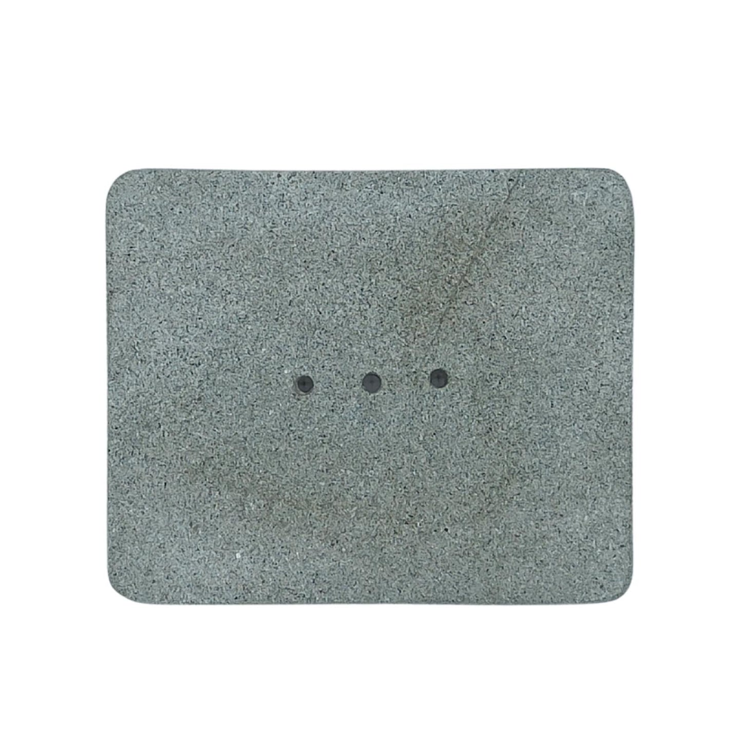 Porte-savon en pierre Ziolit, de forme carrée