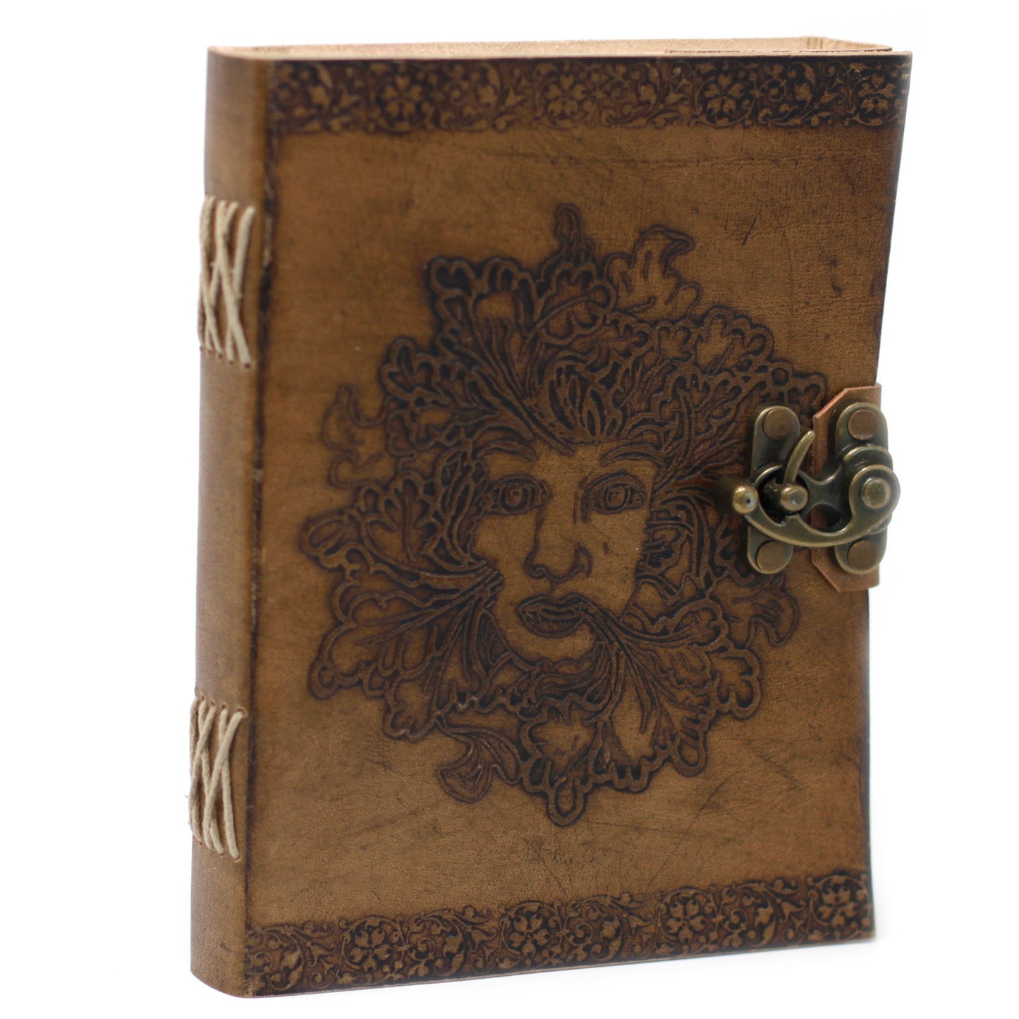 Carnet Greenman en cuir