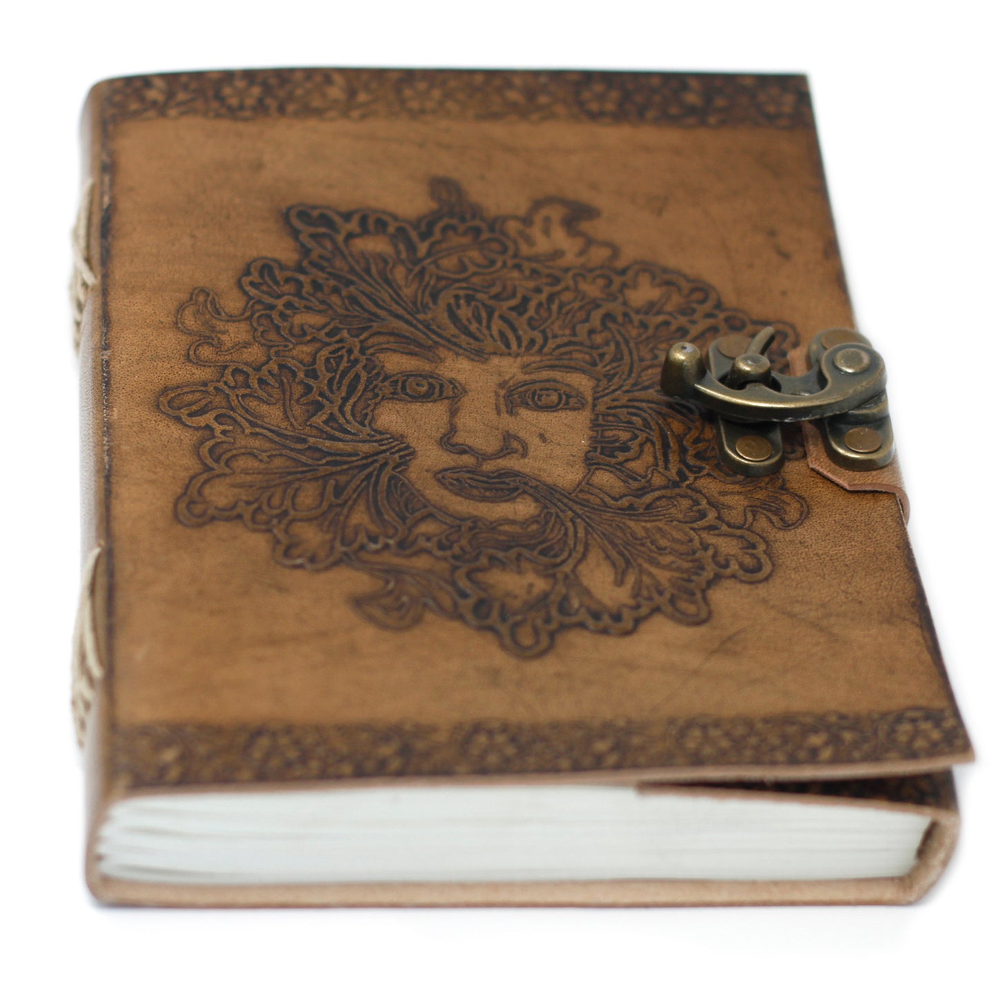 Carnet Greenman en cuir