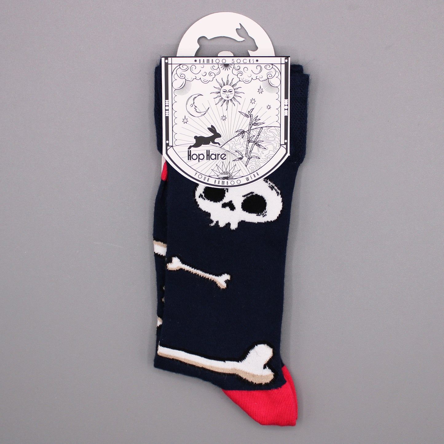 Hop Hare Socken (41-46) - Totenköpfe und Knochen