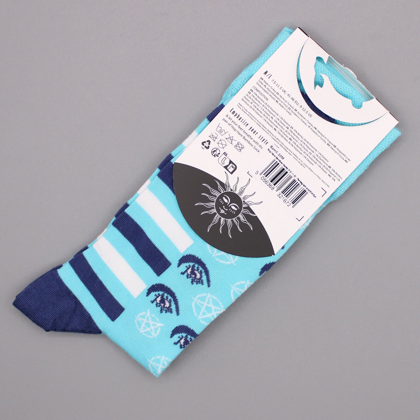 Hop Hare Socken (41-46) - Pentagramm und Auge