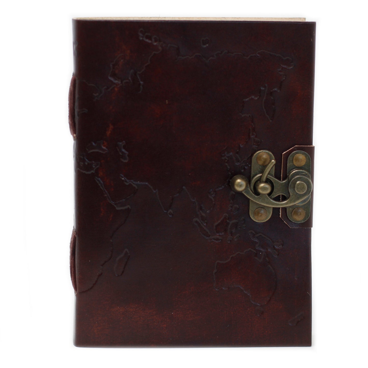Carnet de notes en cuir Carte du monde