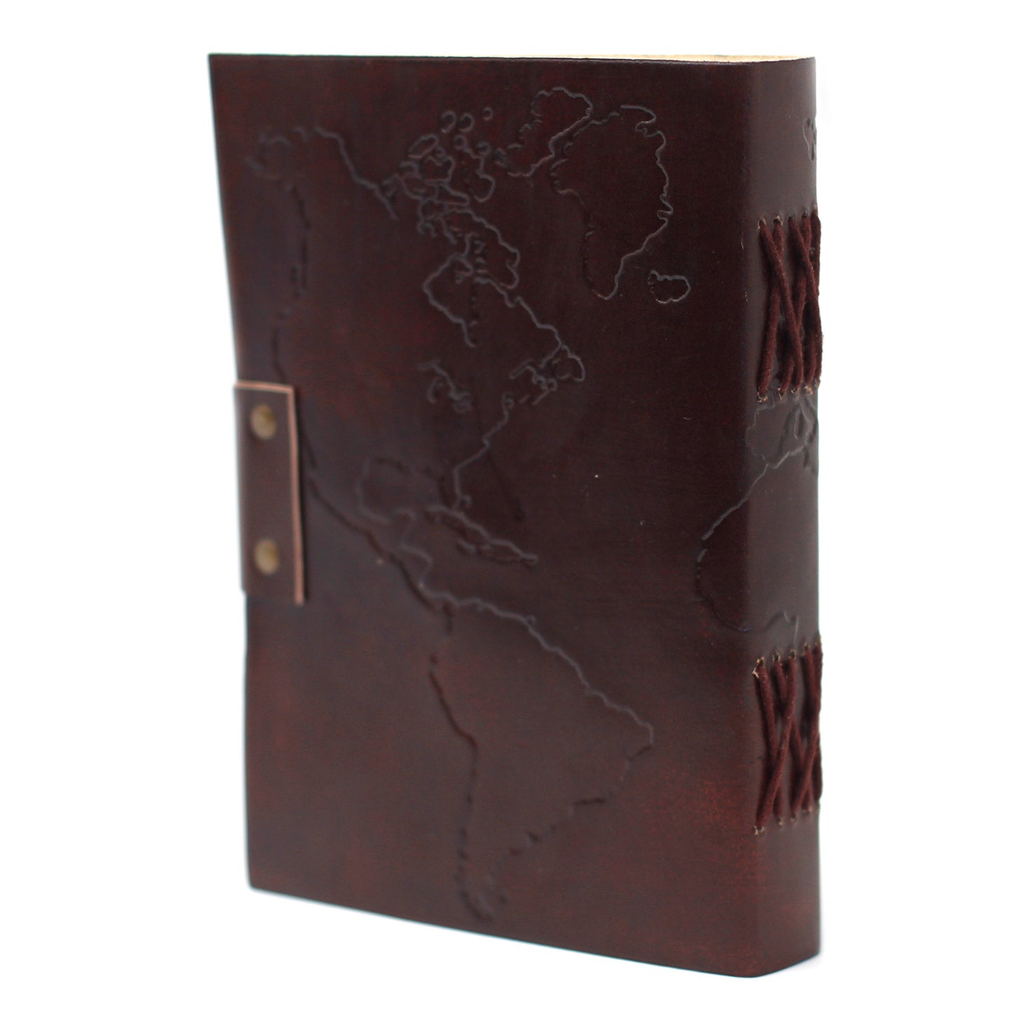Carnet de notes en cuir Carte du monde
