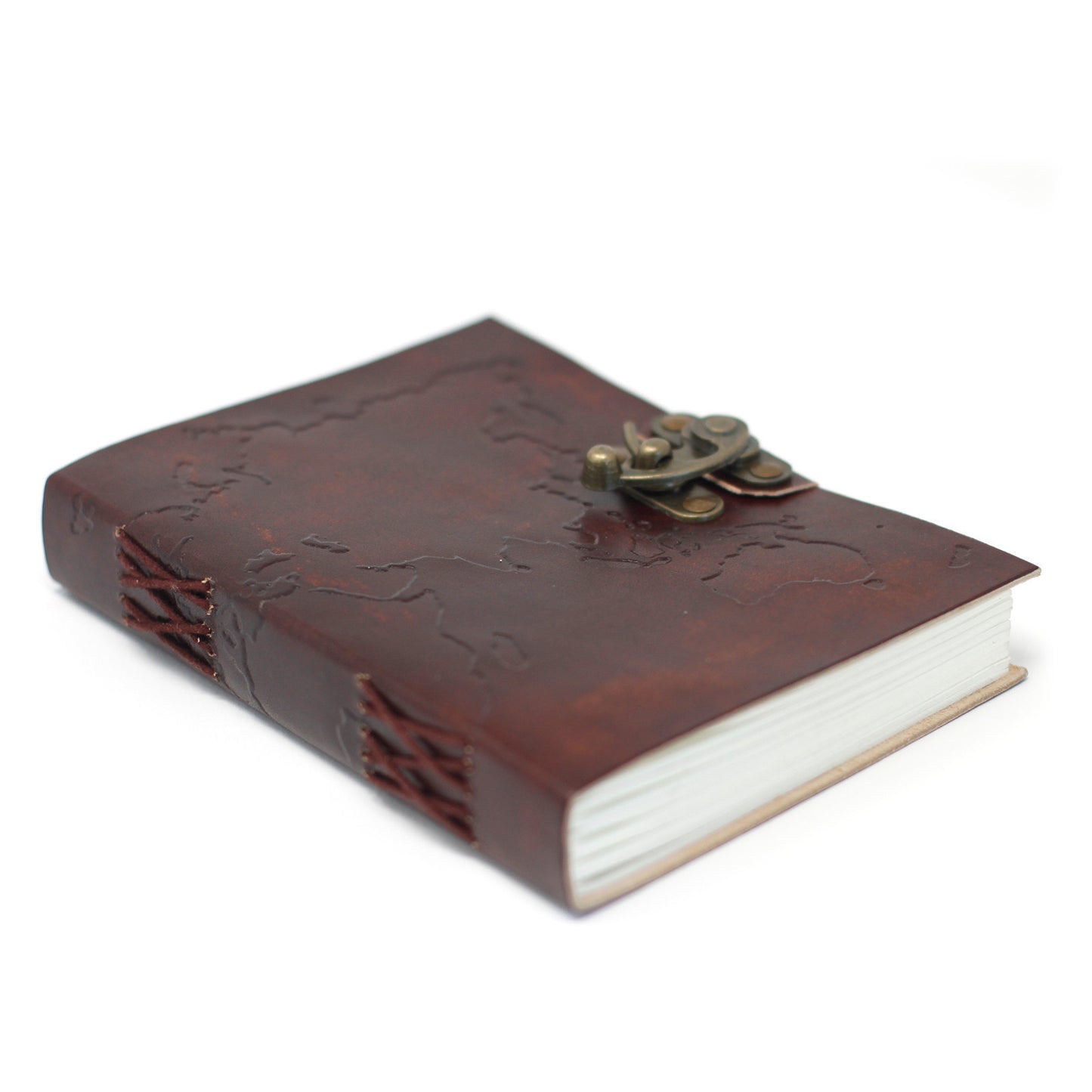 Carnet de notes en cuir Carte du monde