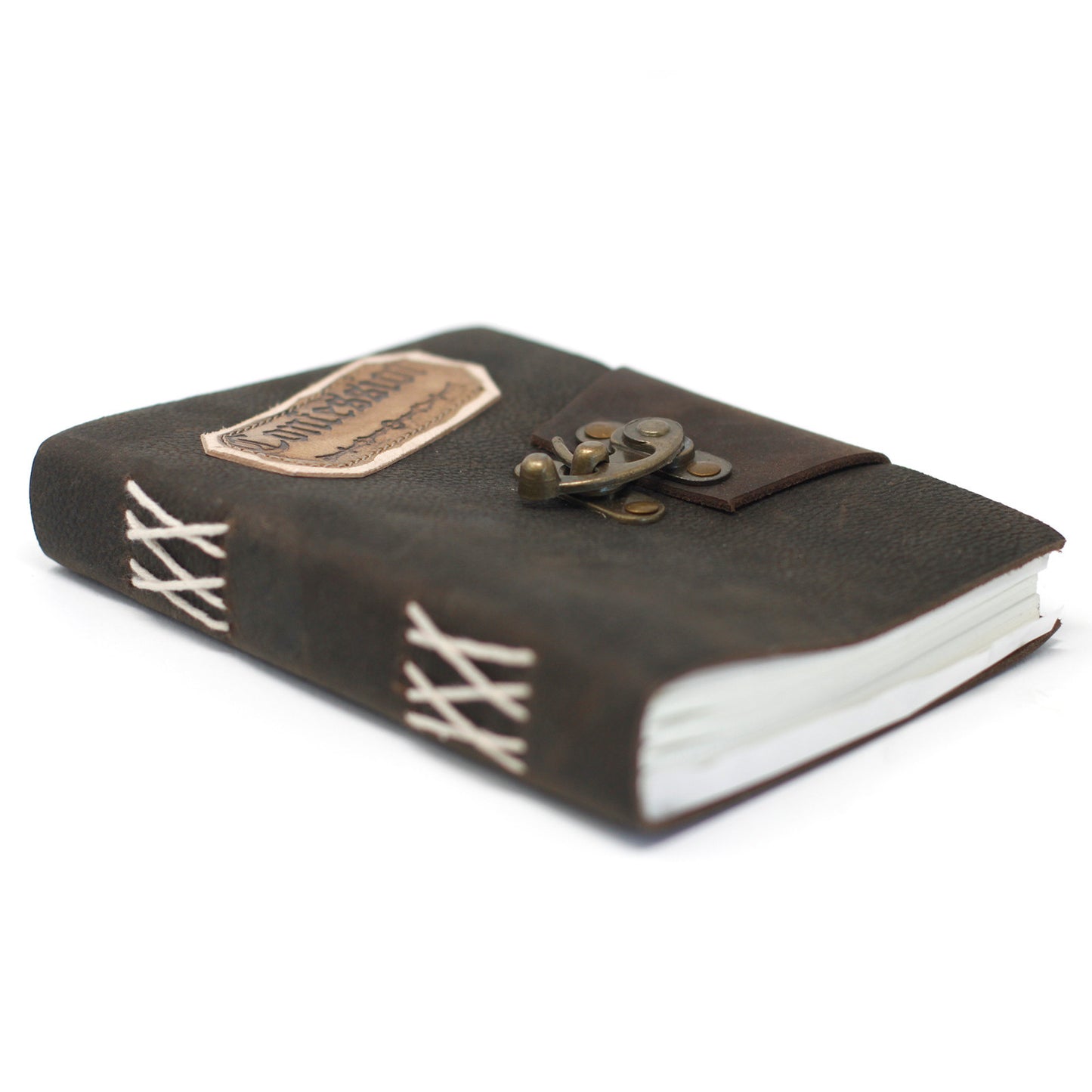 Confessions sur un carnet en cuir