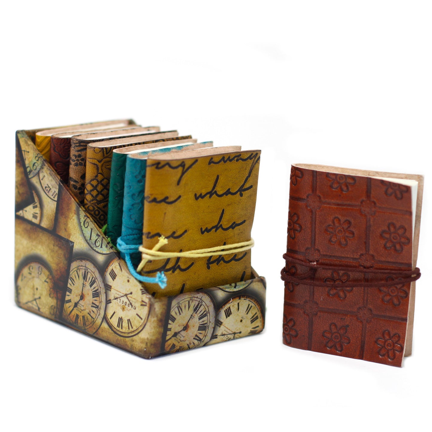 Mini carnet en cuir (assorti)