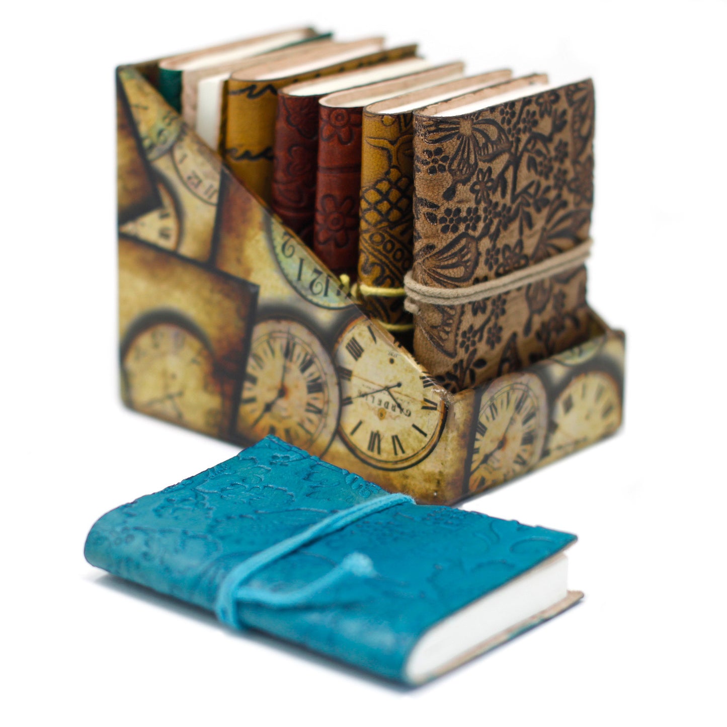 Mini carnet en cuir (assorti)