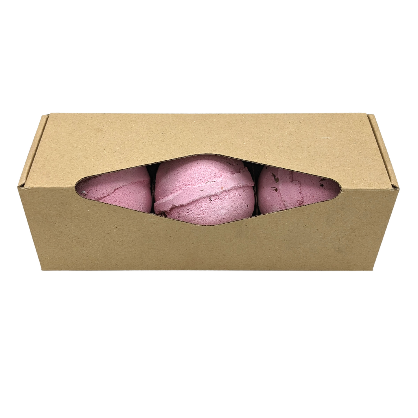 3 bombes de bain à la rose et aux pétales