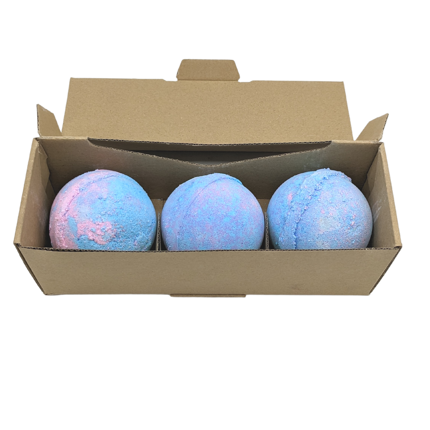 3 bombes de bain au talc