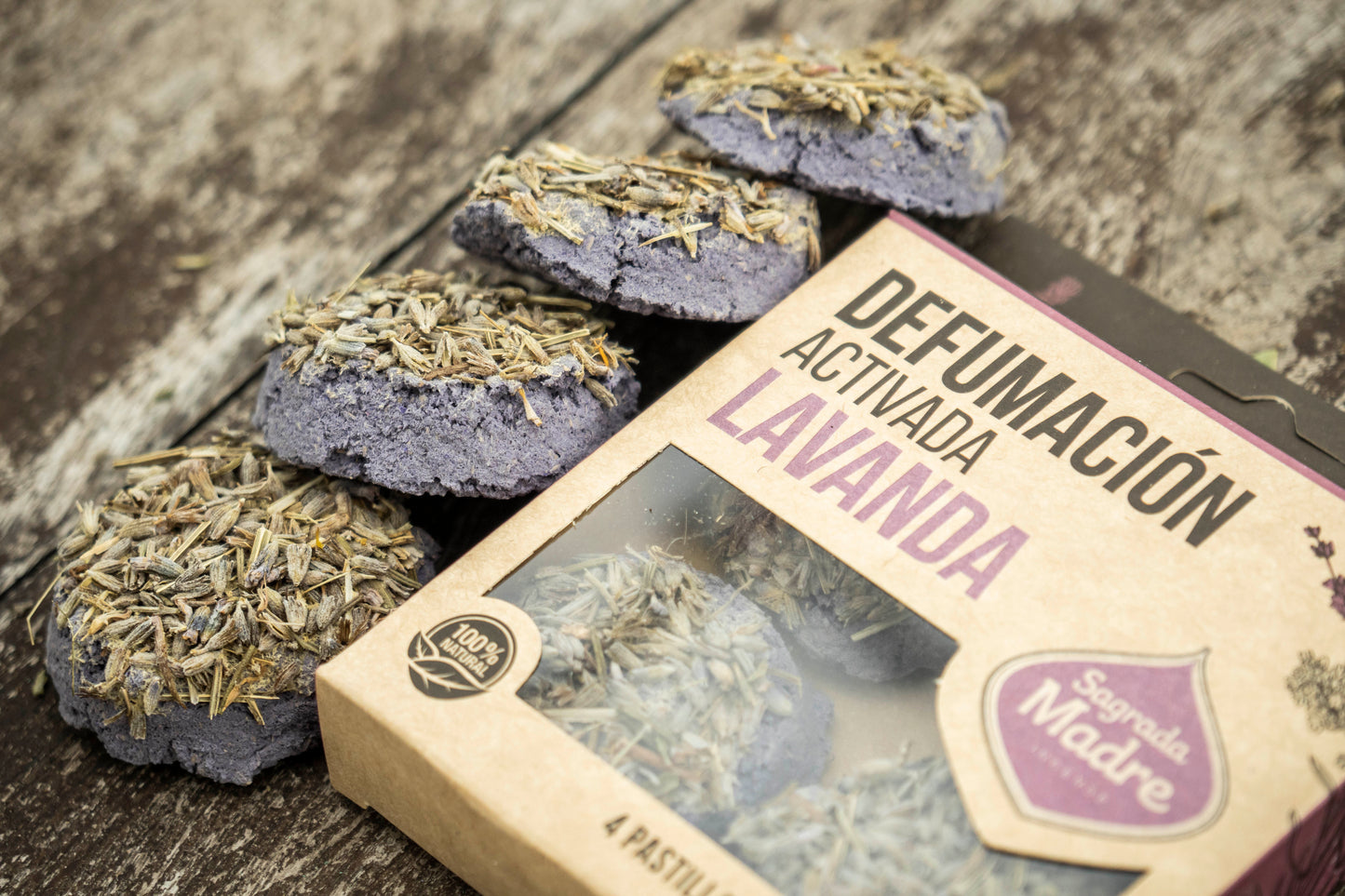 Harz-Räuchertabletten X 4 Lavendel