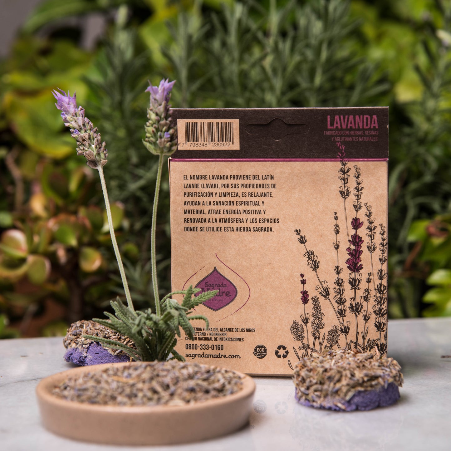 Harz-Räuchertabletten X 4 Lavendel