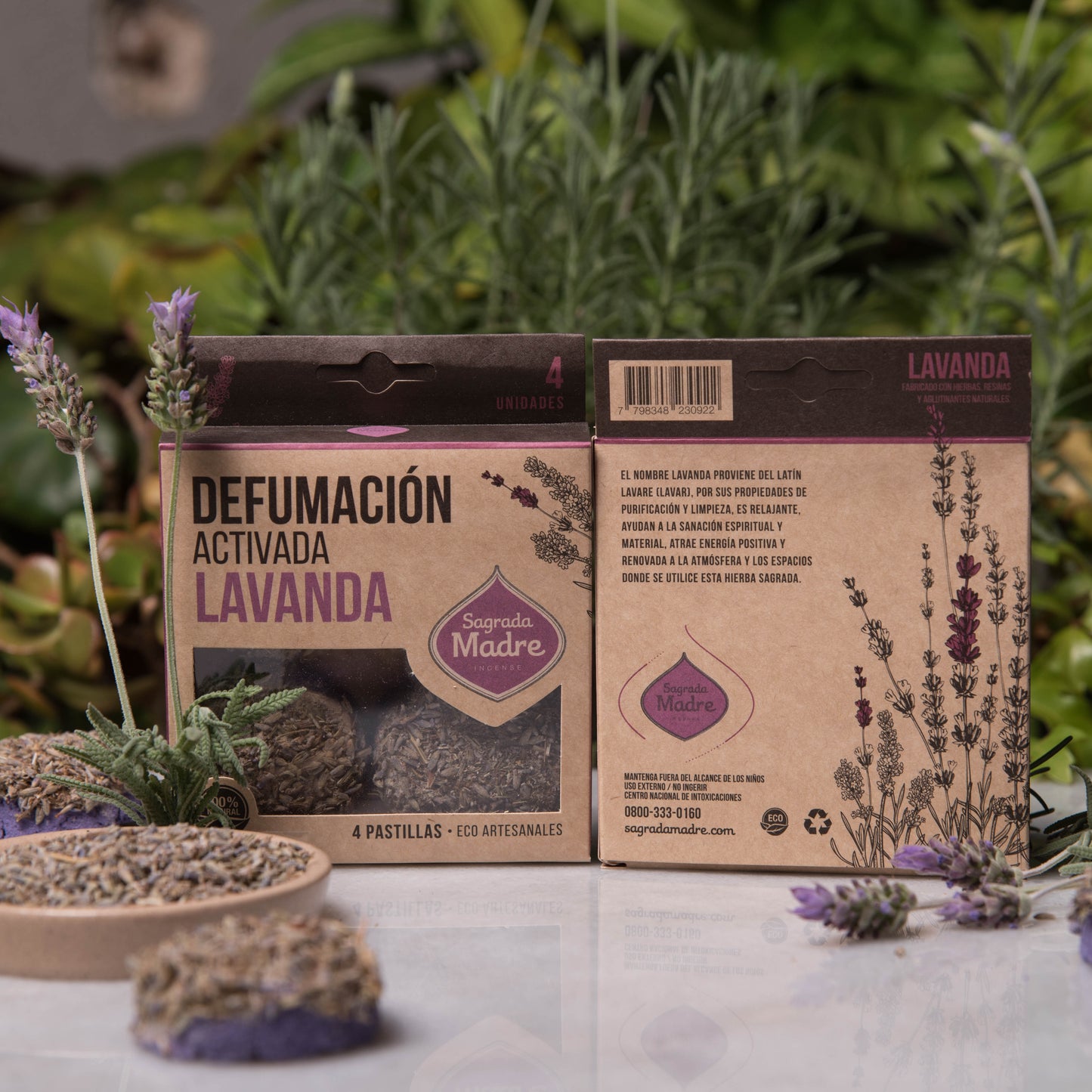 Harz-Räuchertabletten X 4 Lavendel