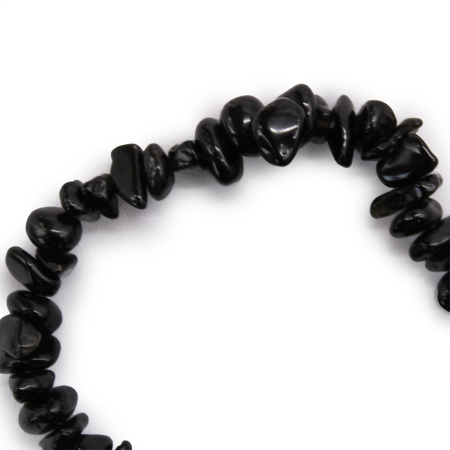 Bracelet en fragments de pierres précieuses - Agate noire