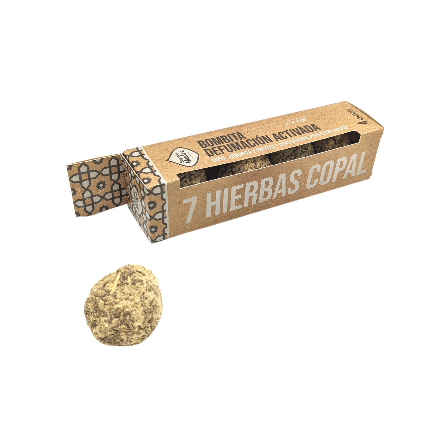 Coffret de 4 bâtons d'encens aux 7 herbes et au copal