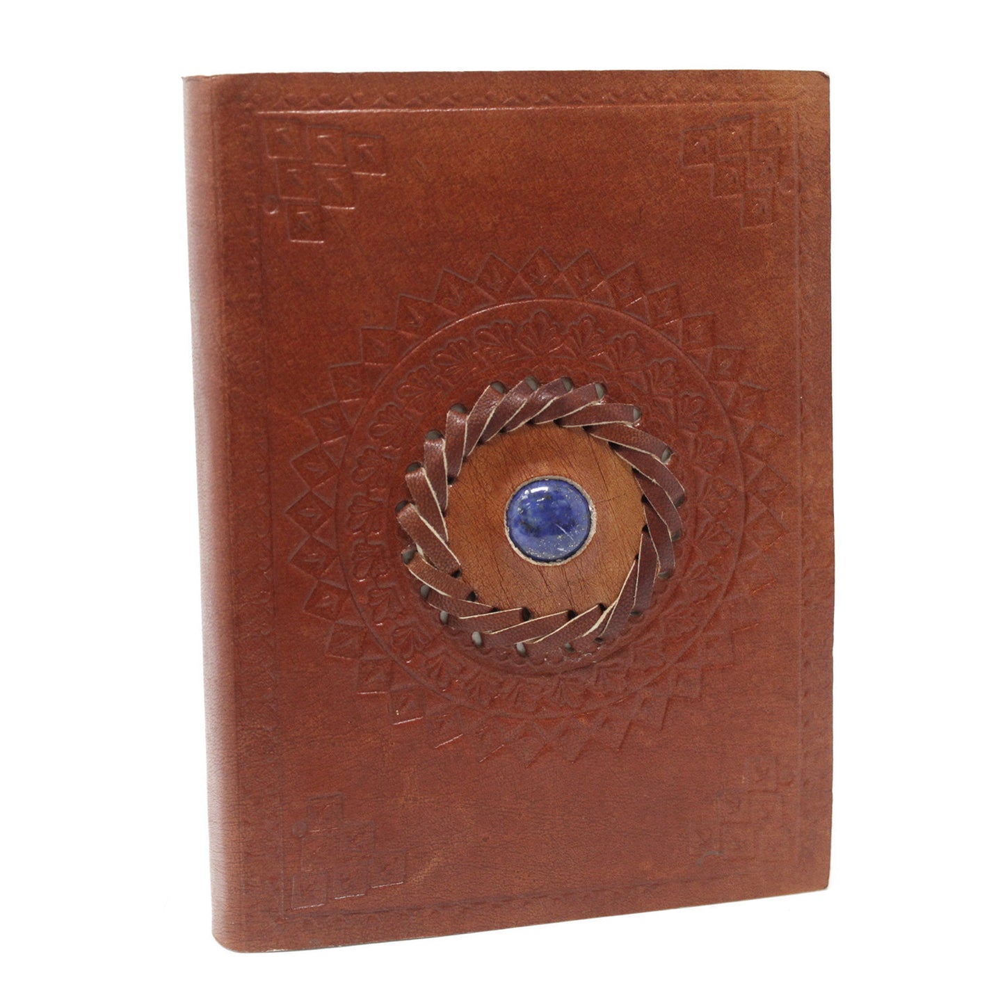 Carnet en cuir Lapizlazuli