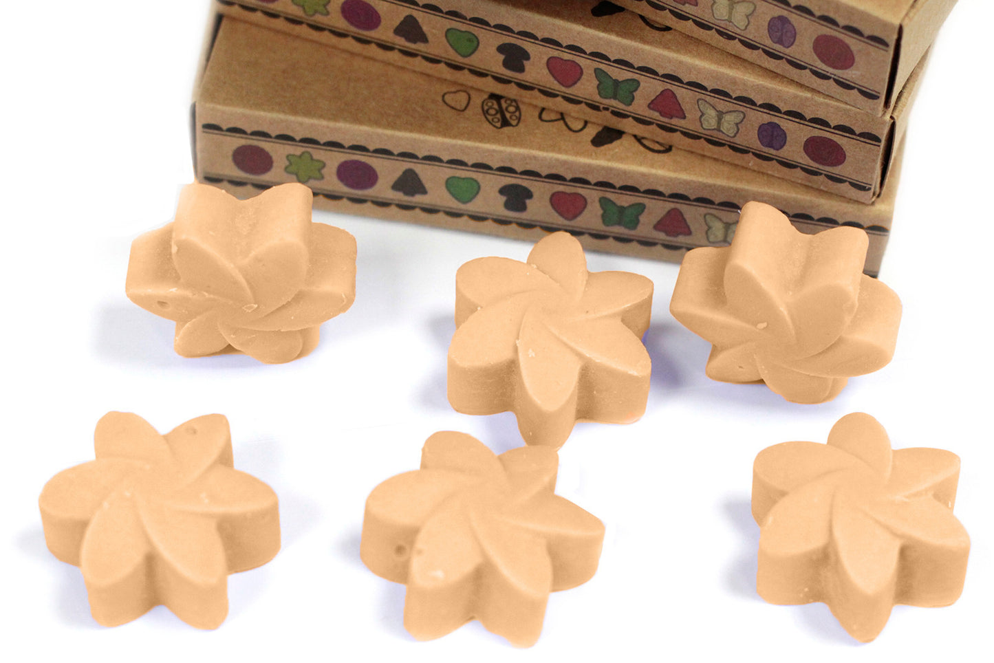 Coffret de 6 fondants à la cire de soja - Jasmin