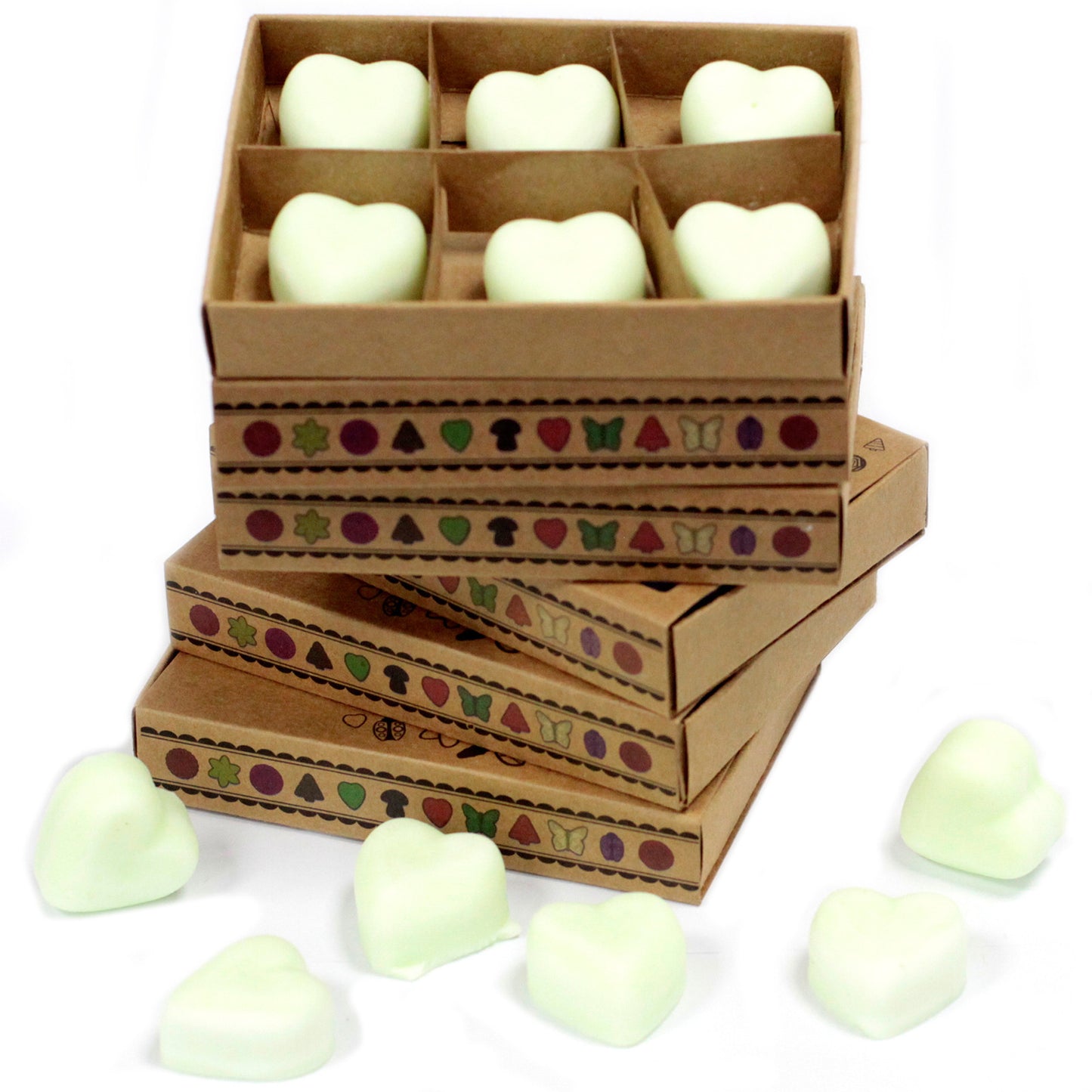 Coffret de 6 fondants à la cire de soja - Pomme épicée