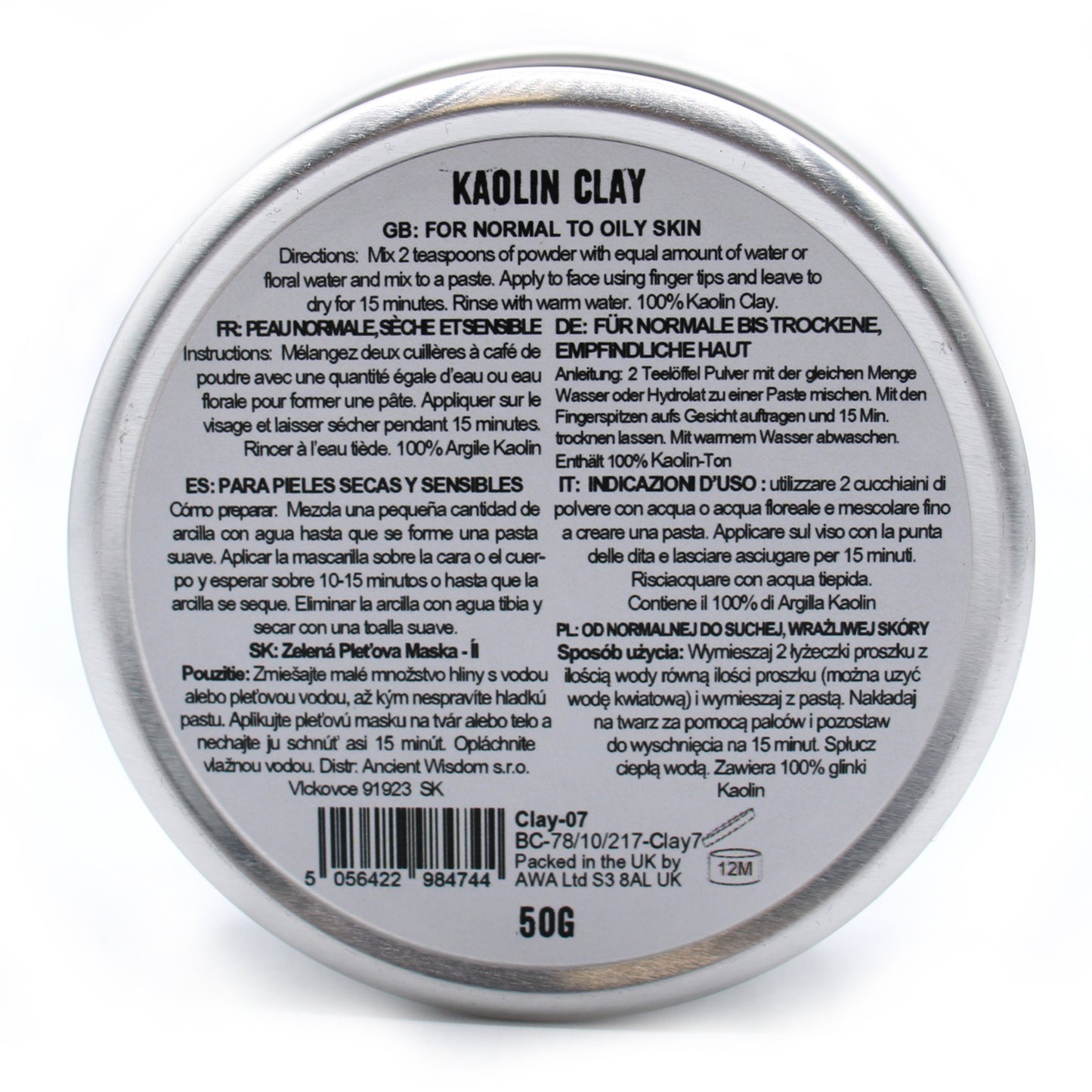 Argile de kaolin 50 g