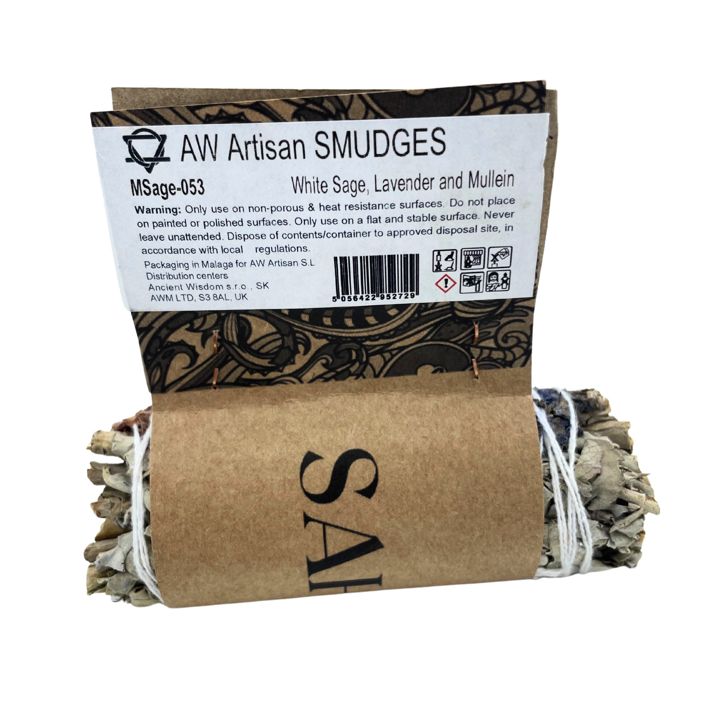 Bouquet d'herbes - Sauge blanche, lavande et molène