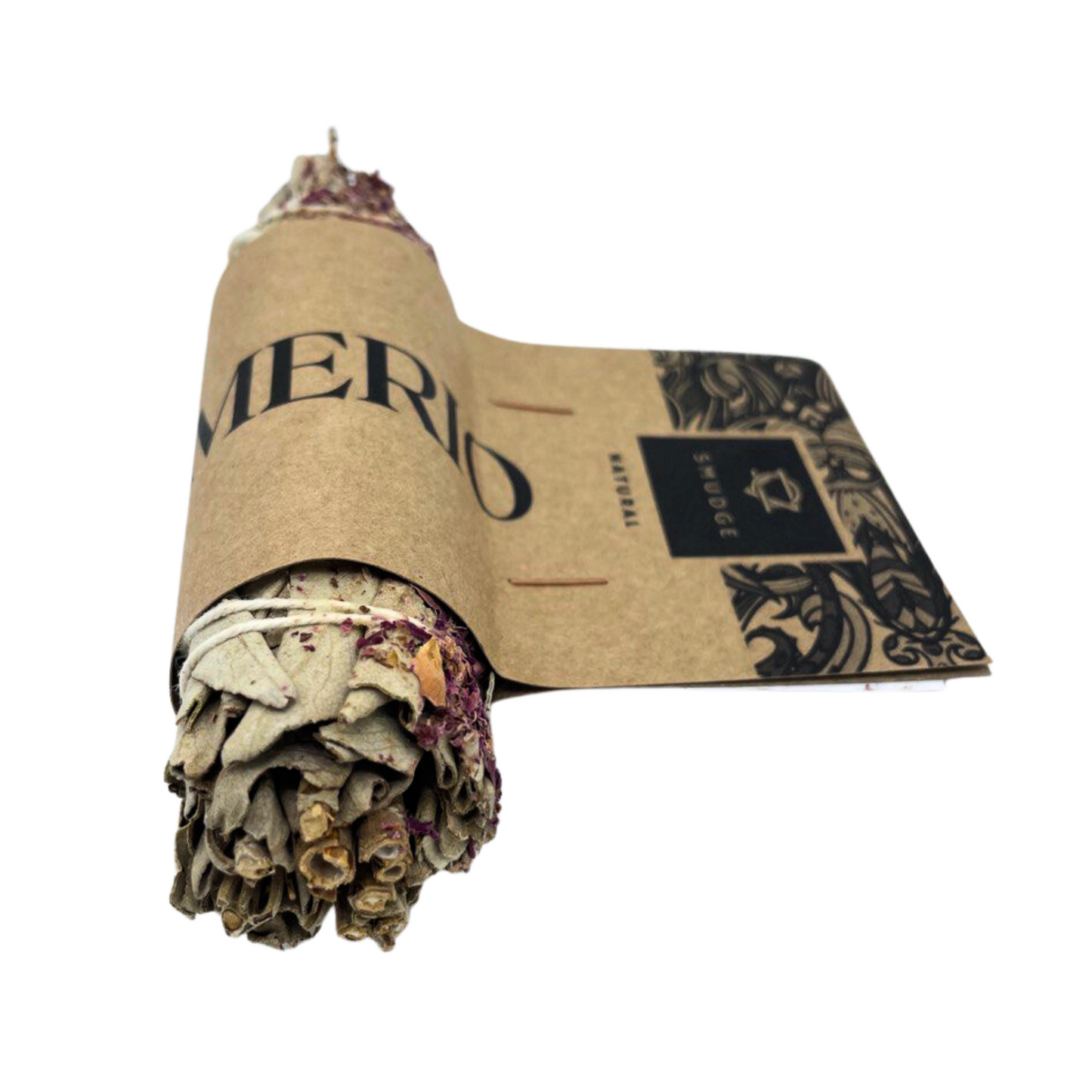 Bouquet d'herbes - Sauge blanche et rose de Castille