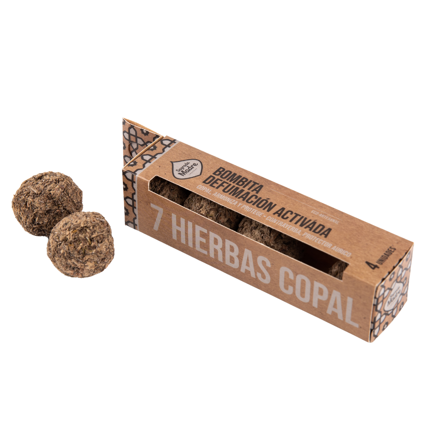 Coffret de 4 bâtons d'encens aux 7 herbes et au copal