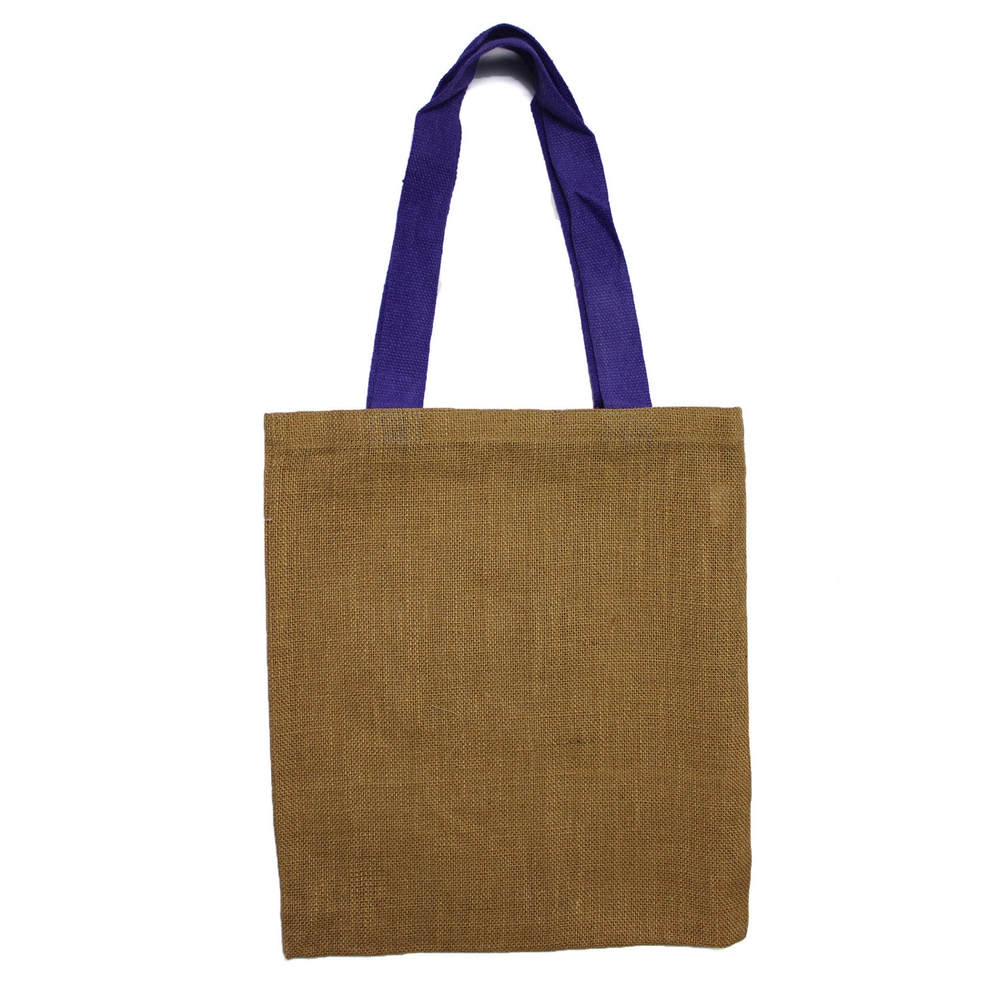 Große Jutetasche - 5 farbige Griffe