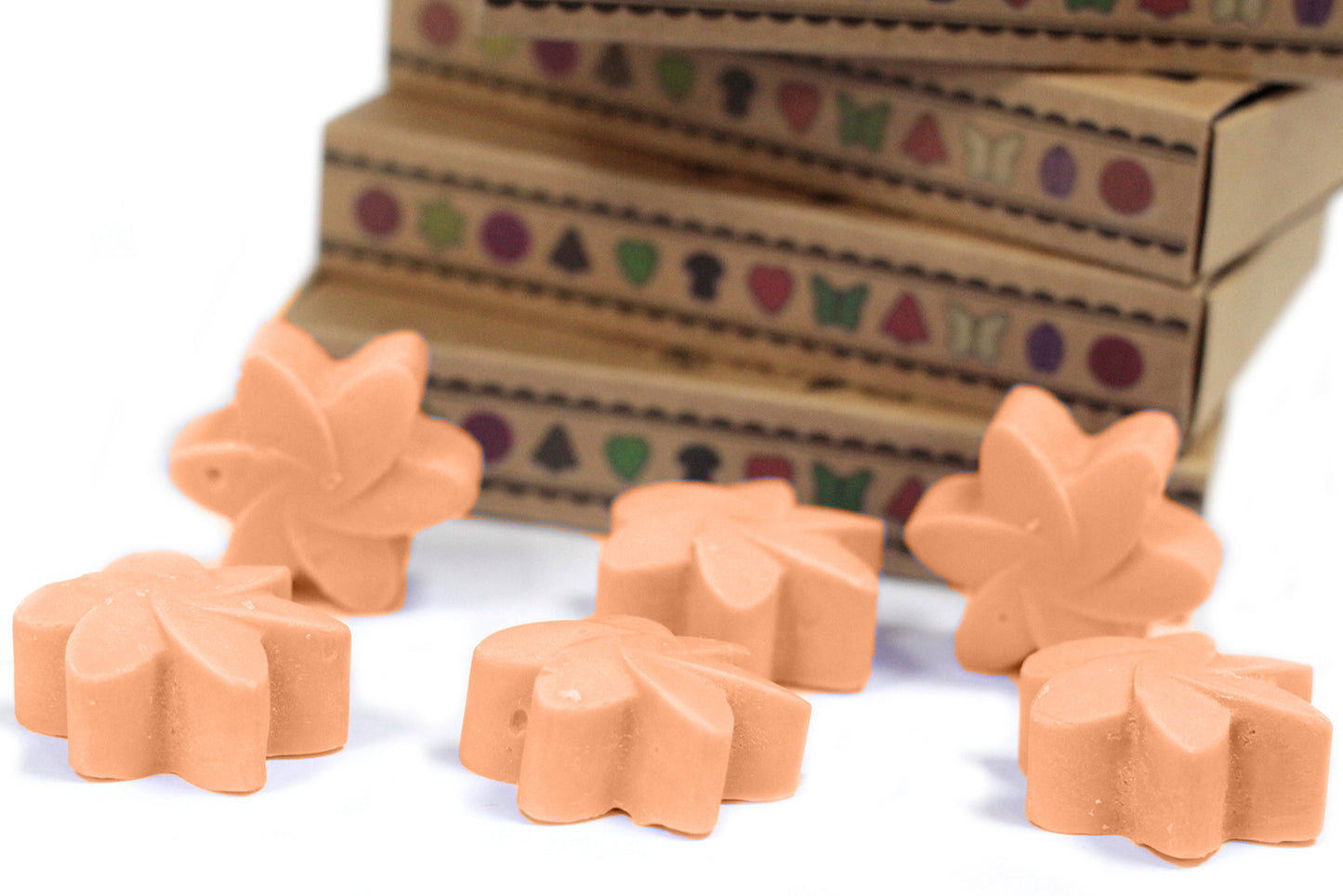 Schachtel mit 6 Sojawachsen - Tuberose
