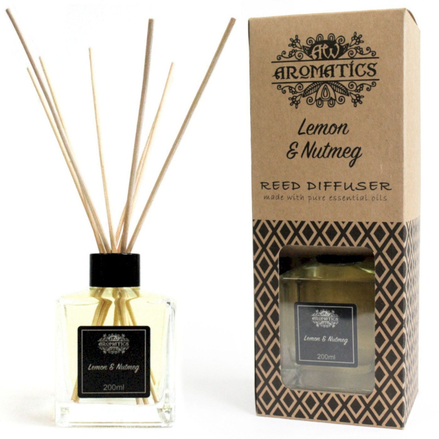 Diffuseur de parfum aux huiles essentielles - Citron et noix de muscade