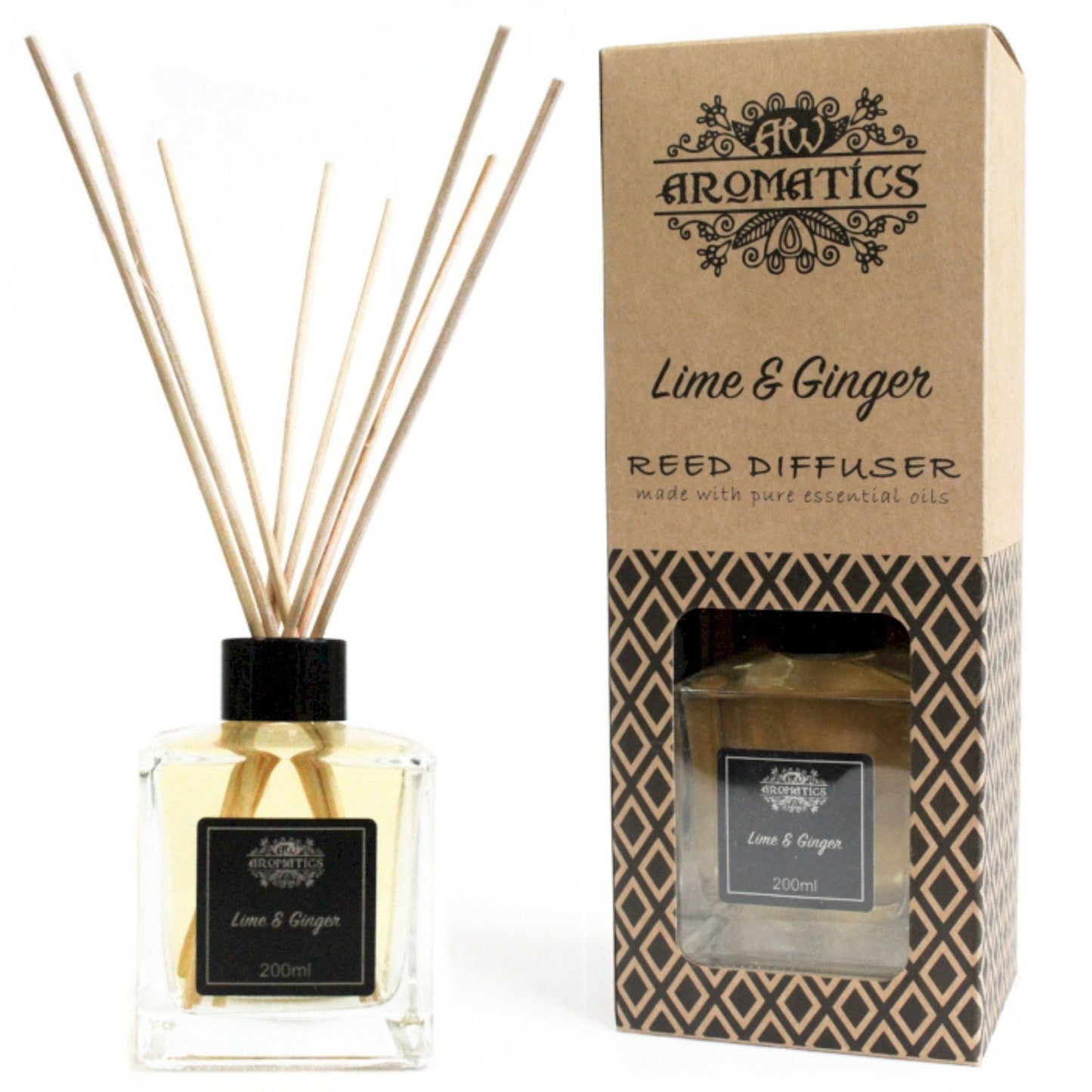 Diffuseur de parfum aux huiles essentielles - Citron vert et gingembre