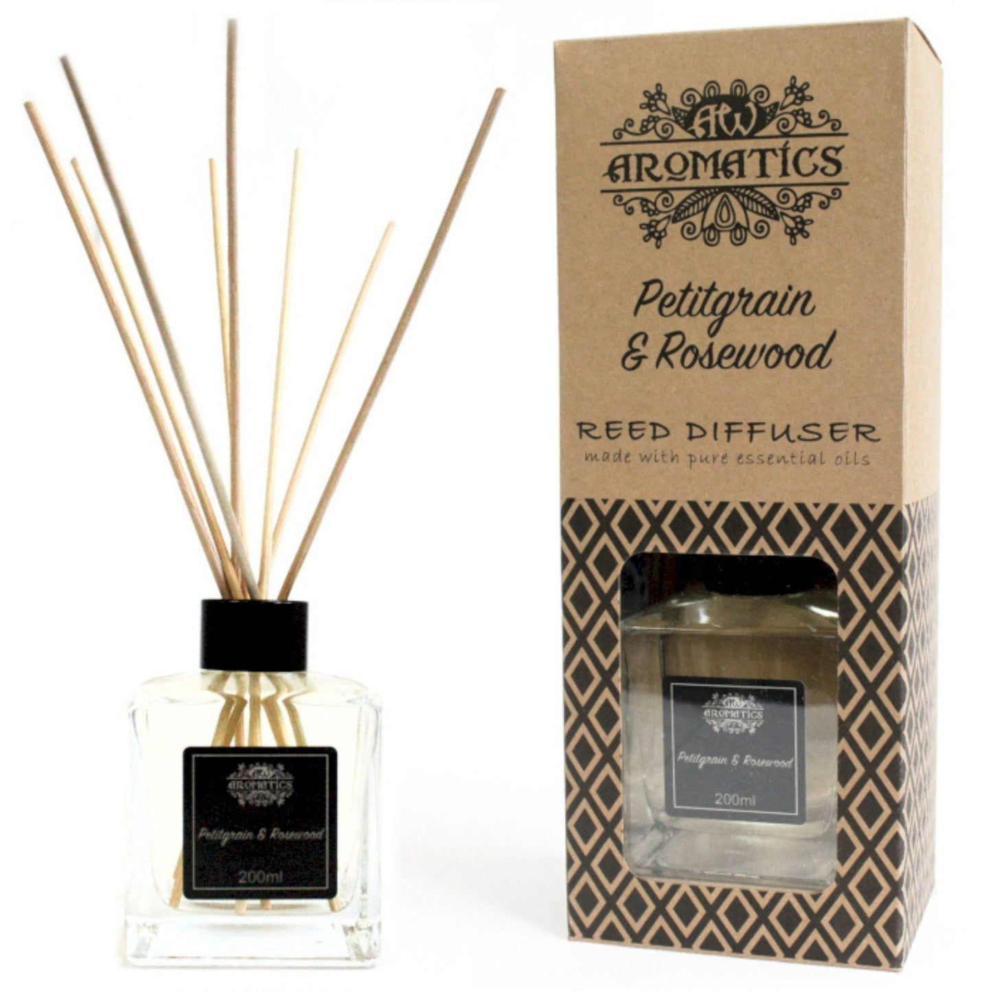 Diffuseur de parfum aux huiles essentielles - Petitgrain et bois de rose