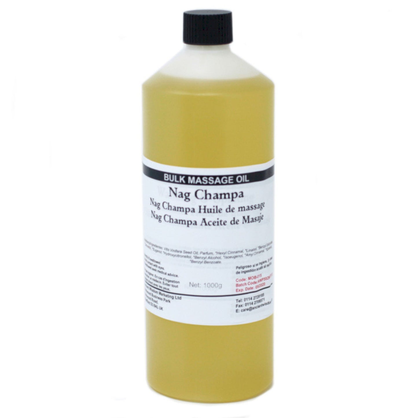 Huile de massage 1 kg - Nag Champa