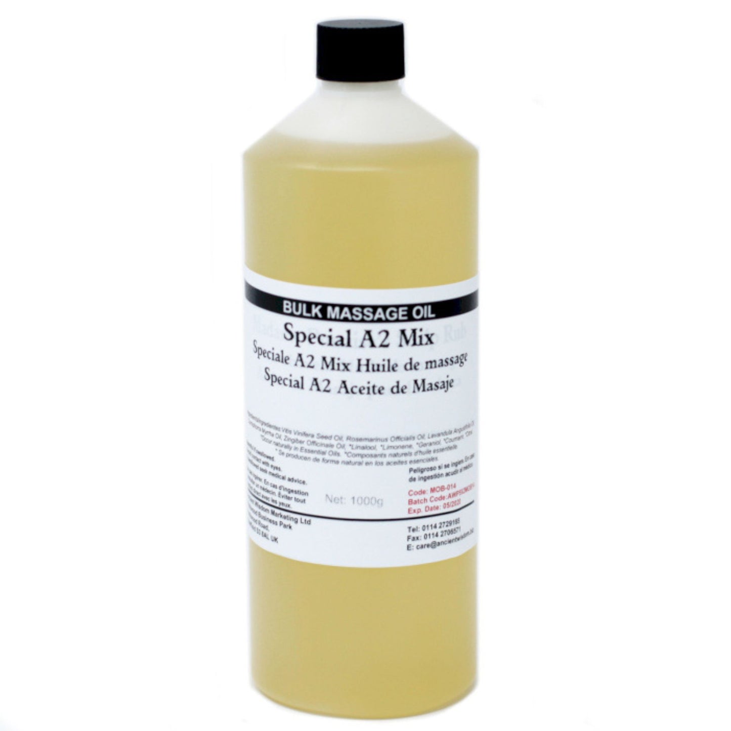Huile de massage 1 kg - Mélange spécial A2