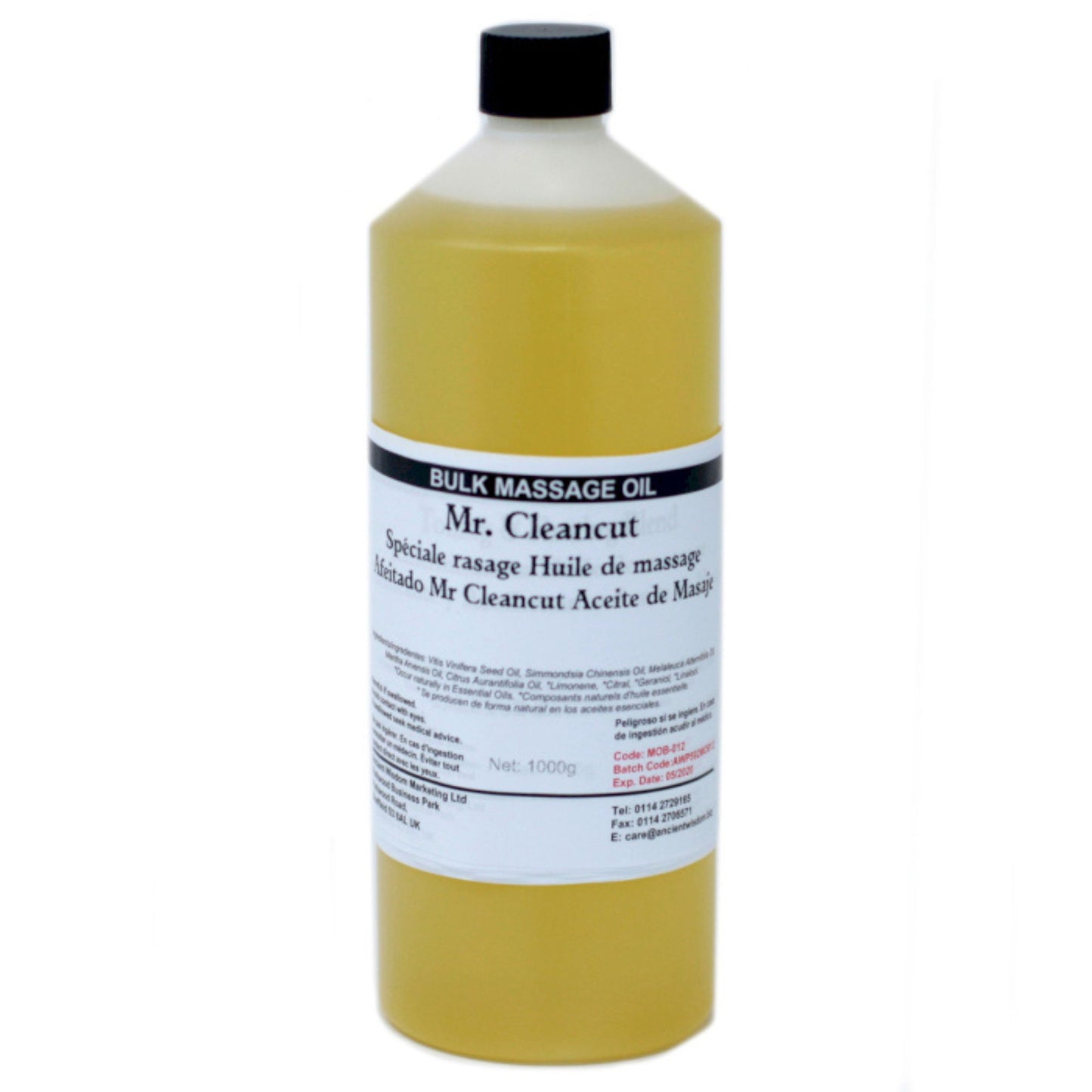 Huile de massage 1 kg - Mr Cleancut