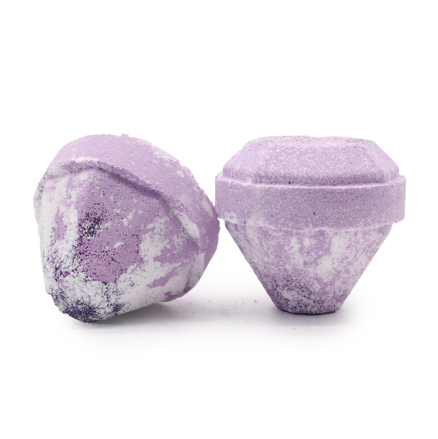 Bombe de bain aux pierres précieuses - Blanc et violet