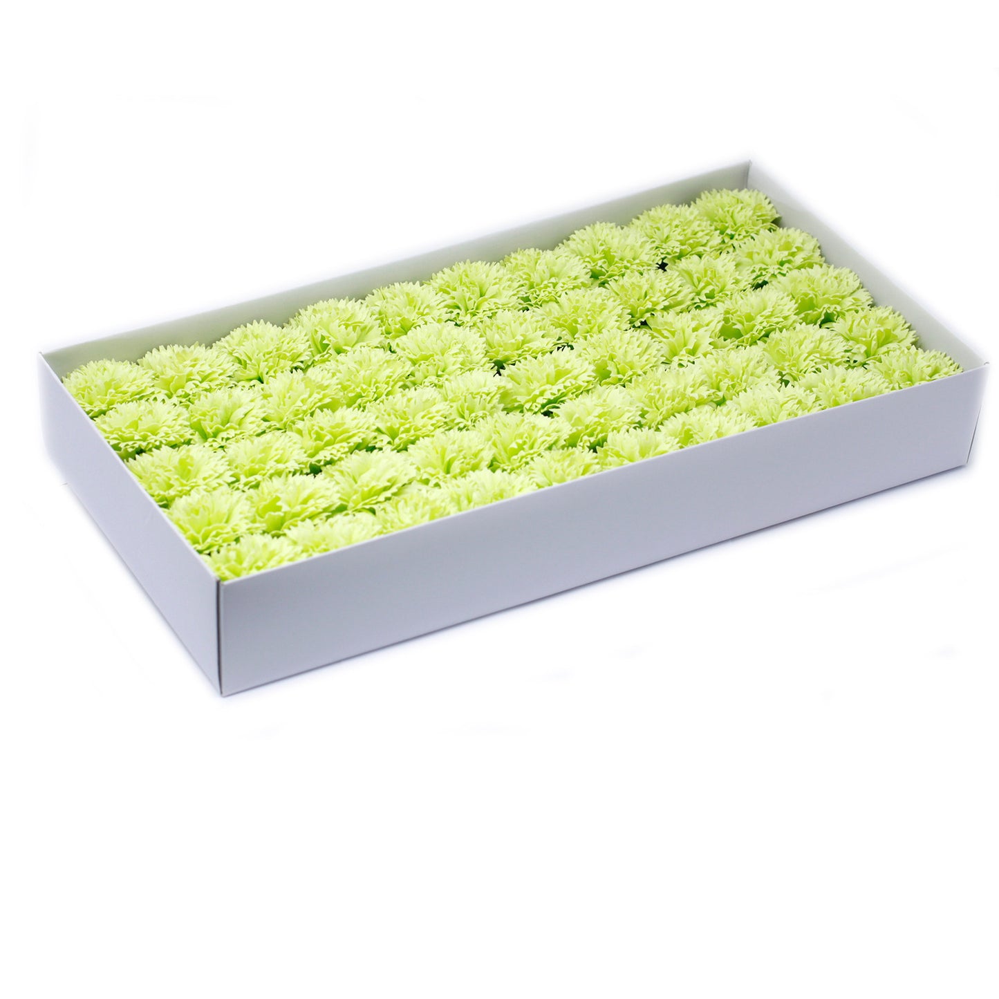 Seifenblumen-Bastelarbeiten - Nelken - Limette