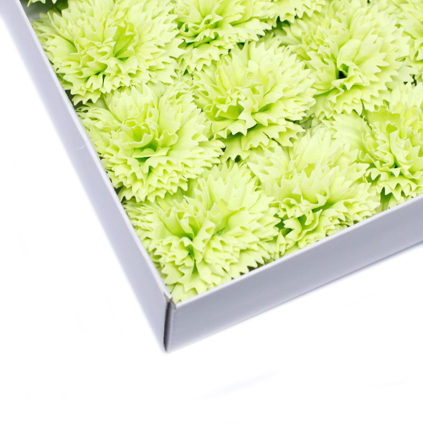 Seifenblumen-Bastelarbeiten - Nelken - Limette