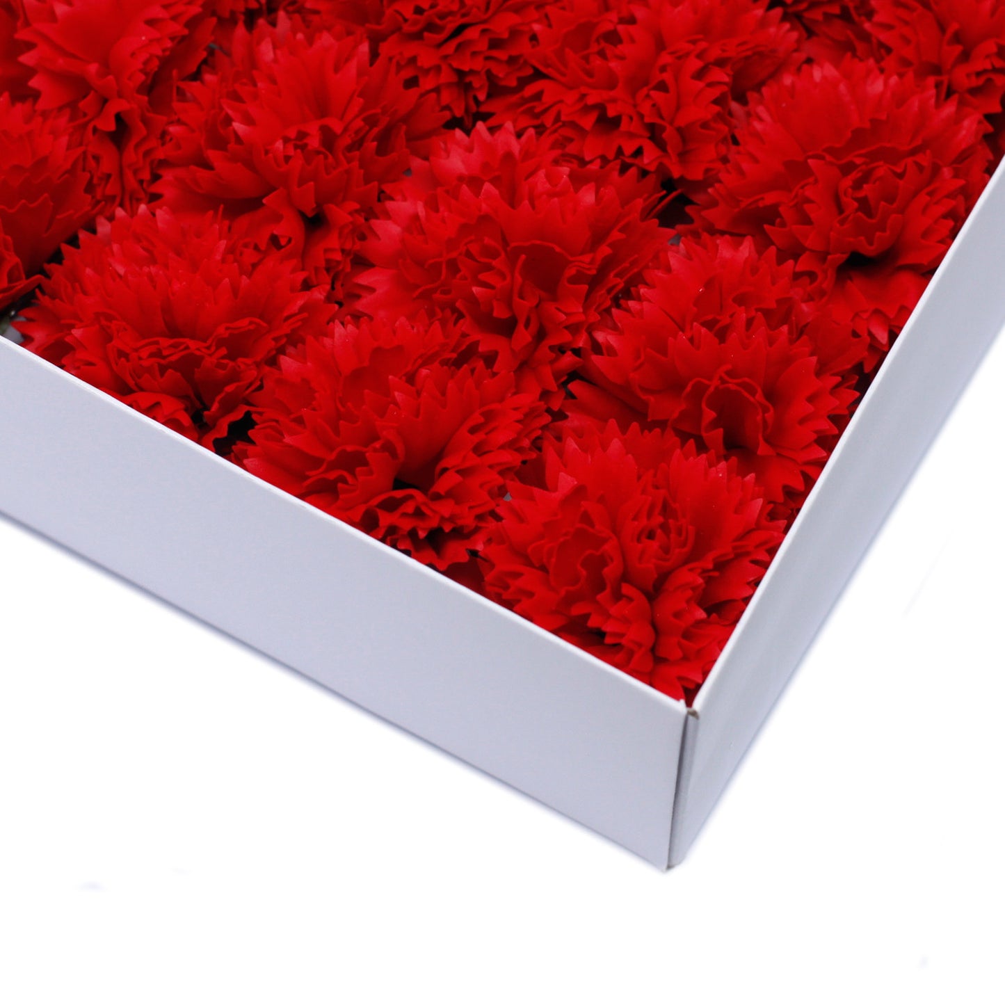 Seifenblumen-Bastelarbeiten - Nelken - Rot