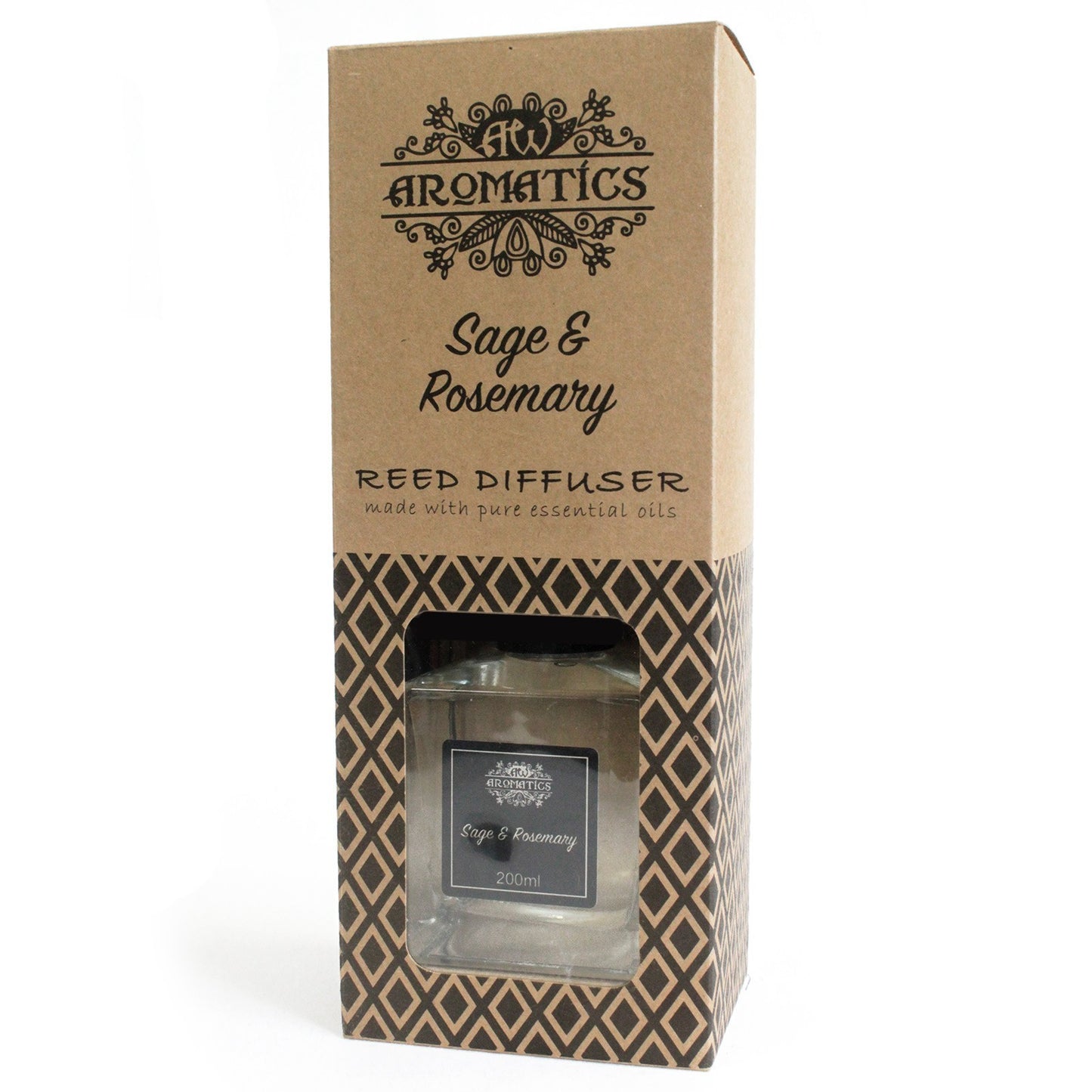 Diffuseur de roseaux aux huiles essentielles - Sauge et romarin