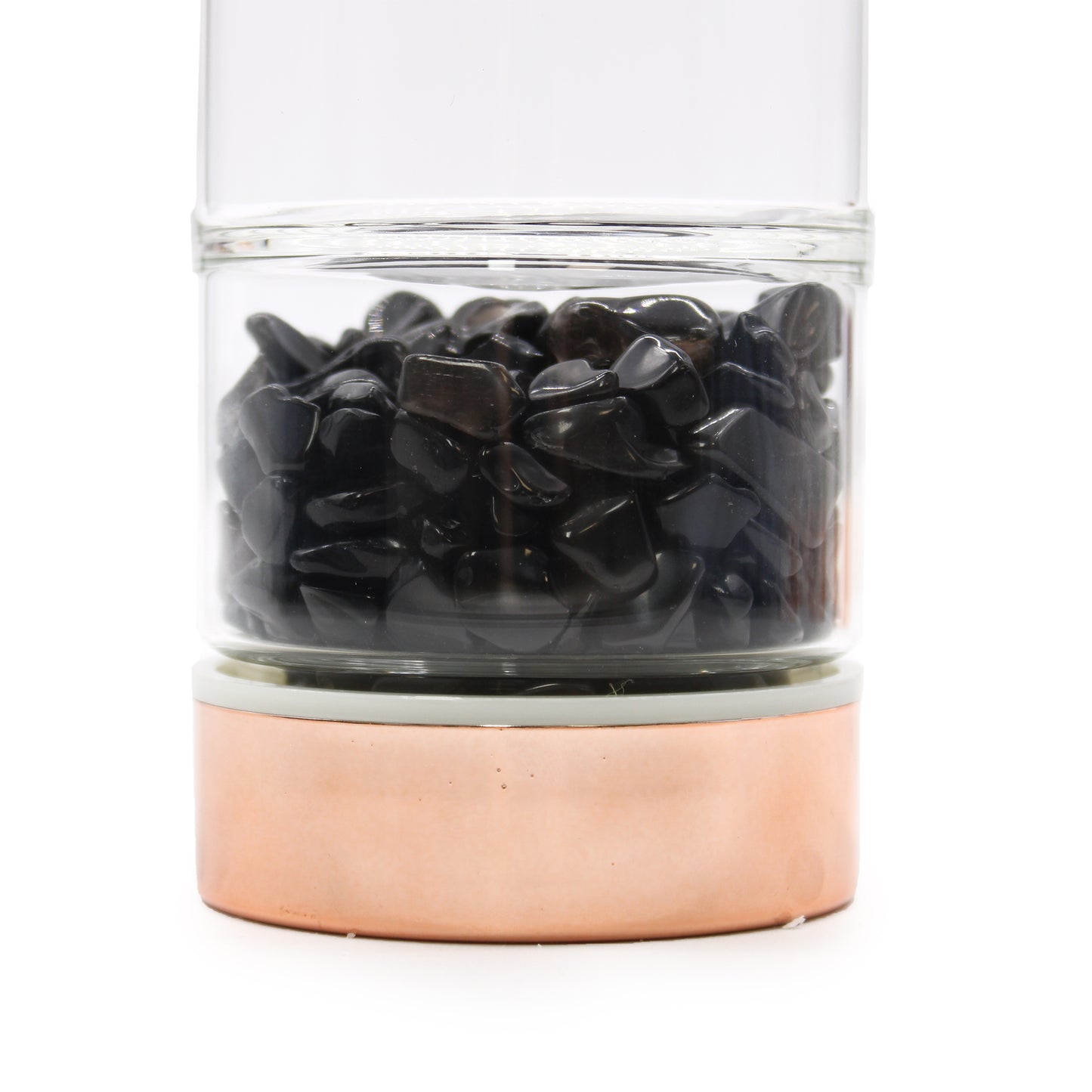 Bouteille à thé en verre - or rose - Onyx
