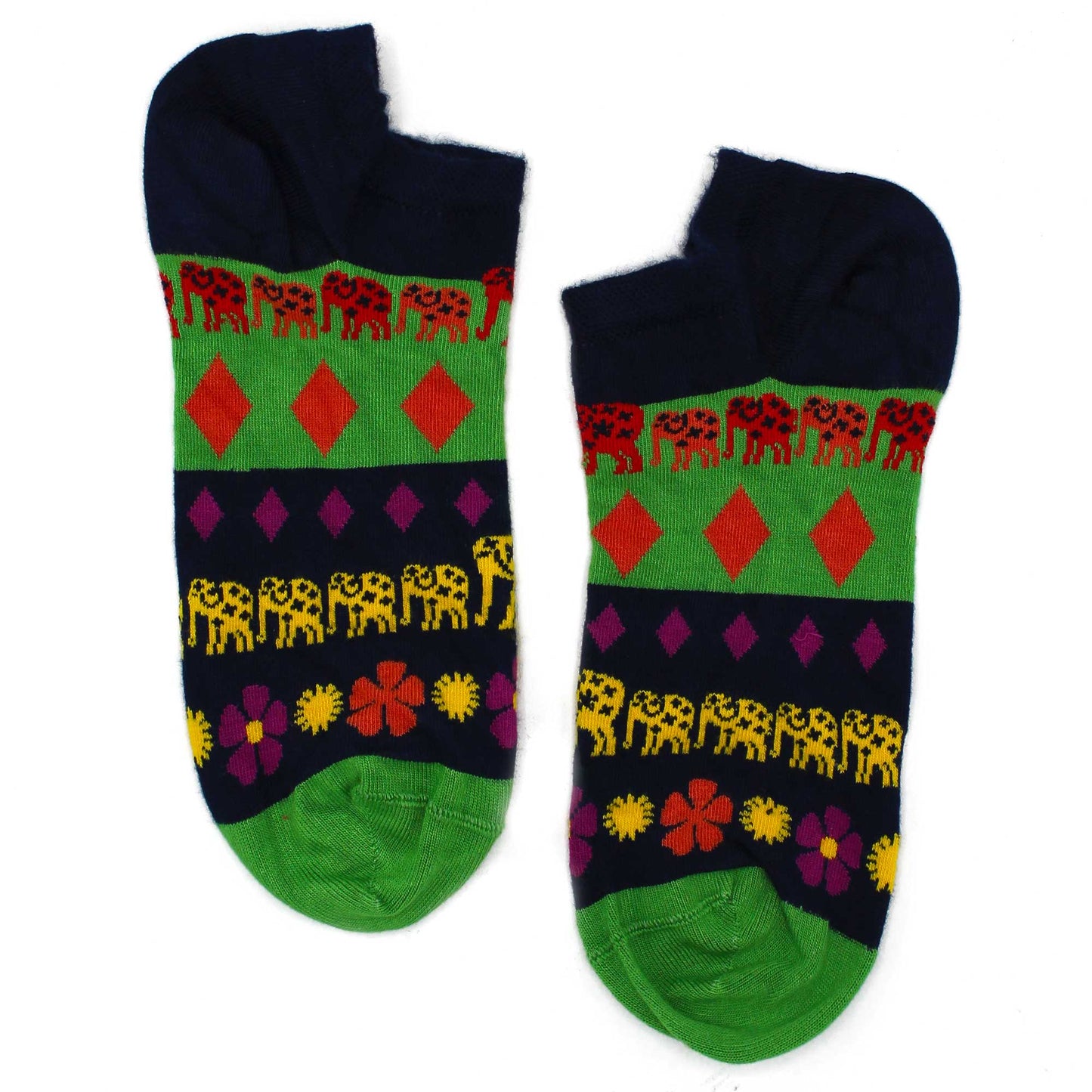 Chaussettes basses en bambou Hop Hare P/M (36-40) - Lucky Elephant