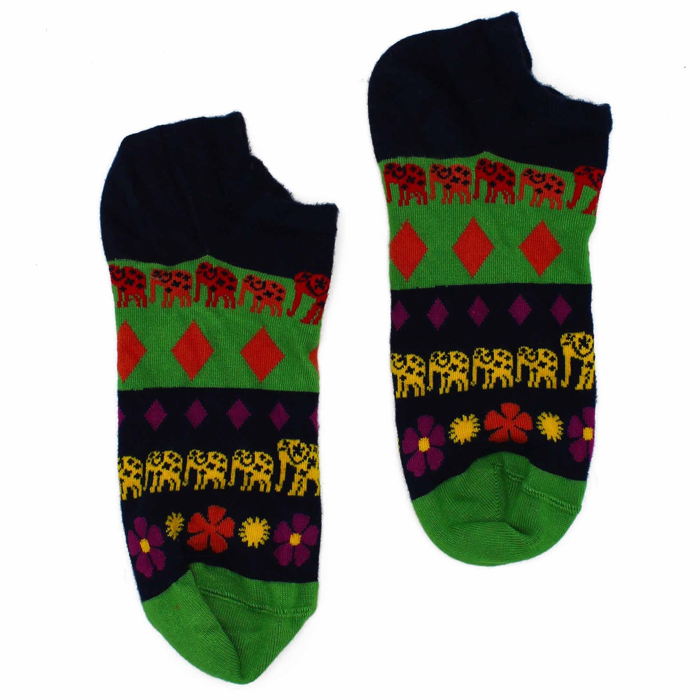 Chaussettes basses en bambou Hop Hare P/M (36-40) - Lucky Elephant