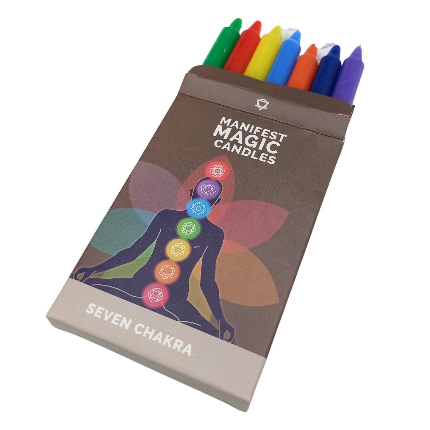 Bougies Manifeste des Sept Chakras (pack de 7)